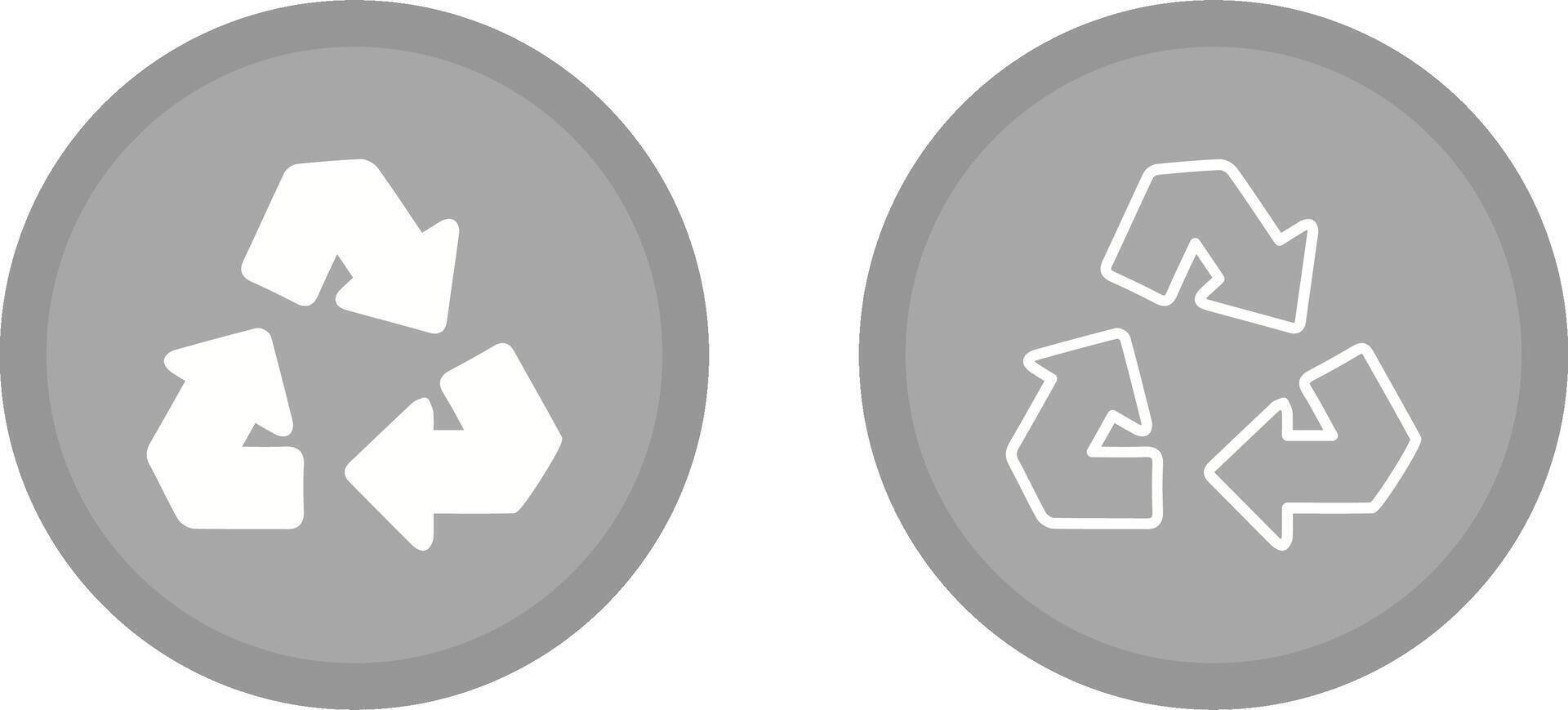 icono de vector de flecha de reciclaje