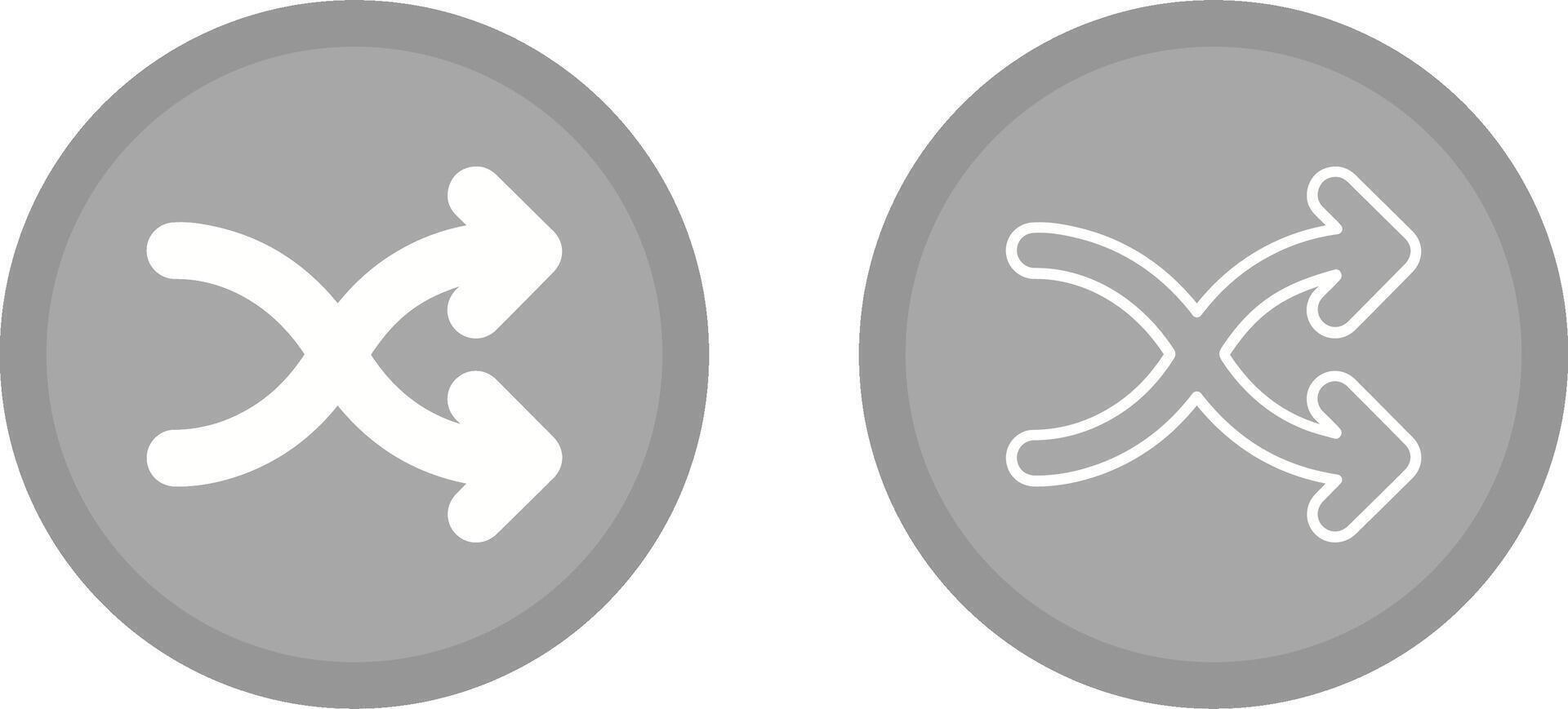 Arrow Crossing Vector Icon