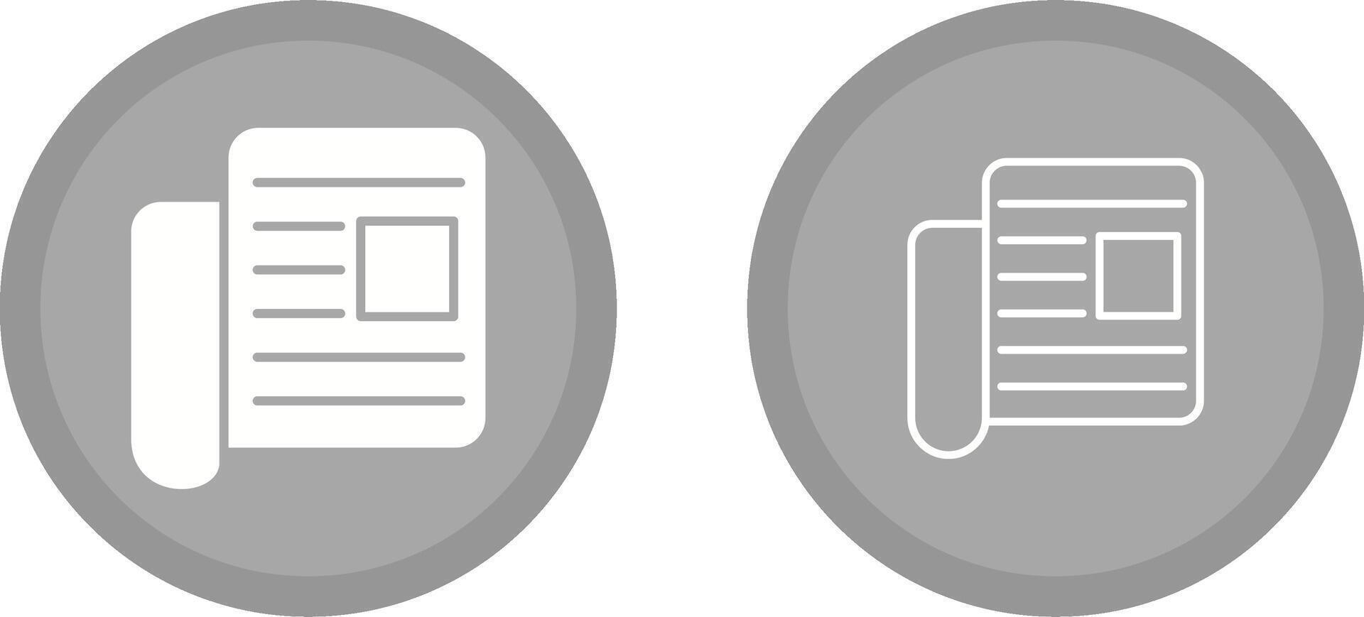 Newspaper Vector Icon