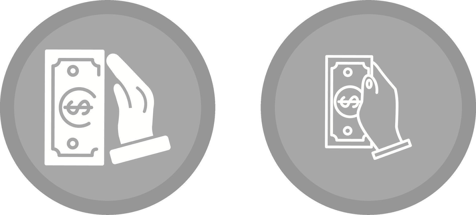 Cash Receiving Vector Icon
