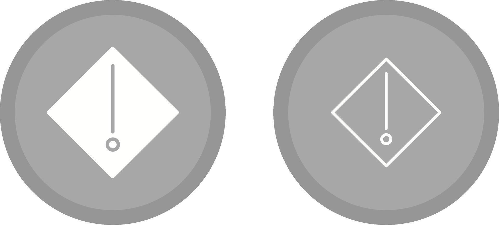 icono de vector de advertencia