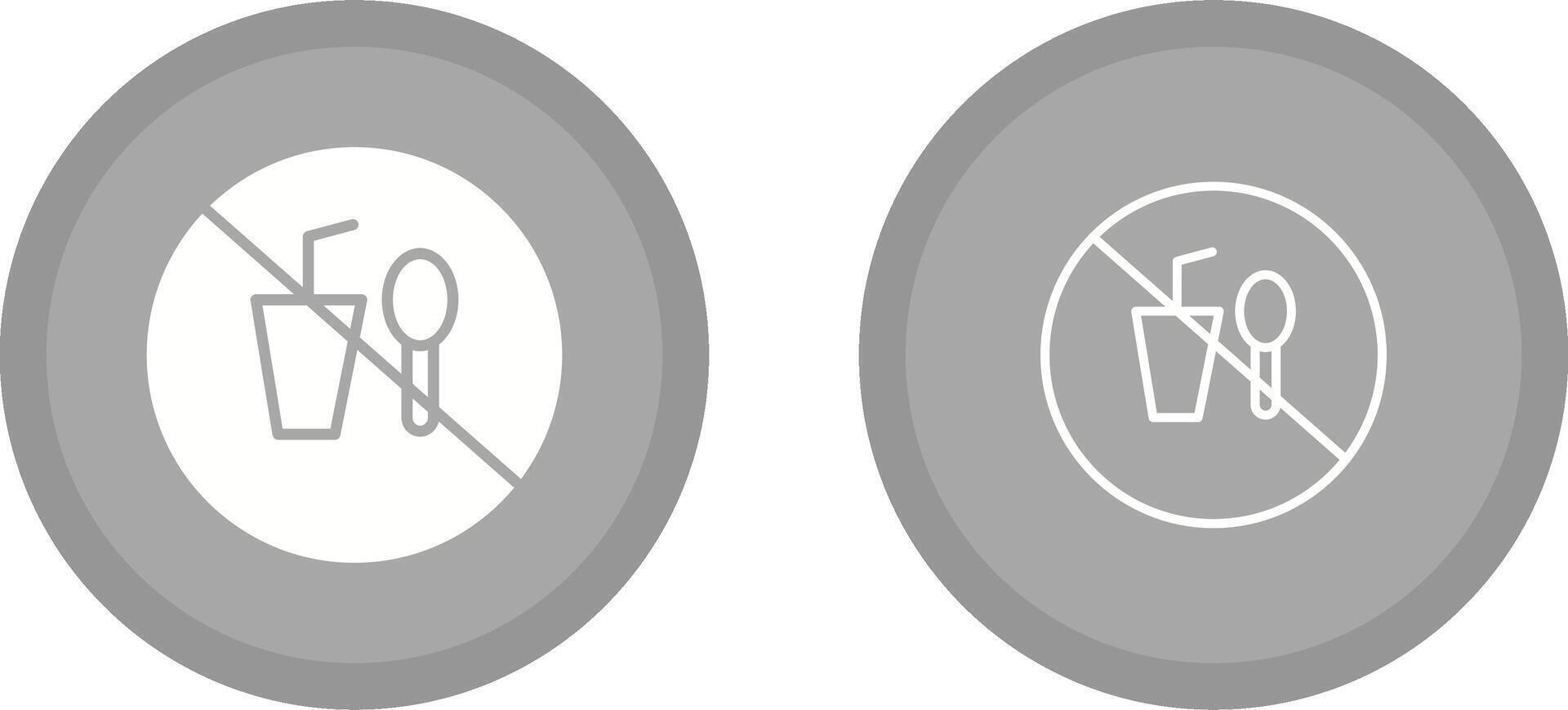 No Food or Drinks Vector Icon