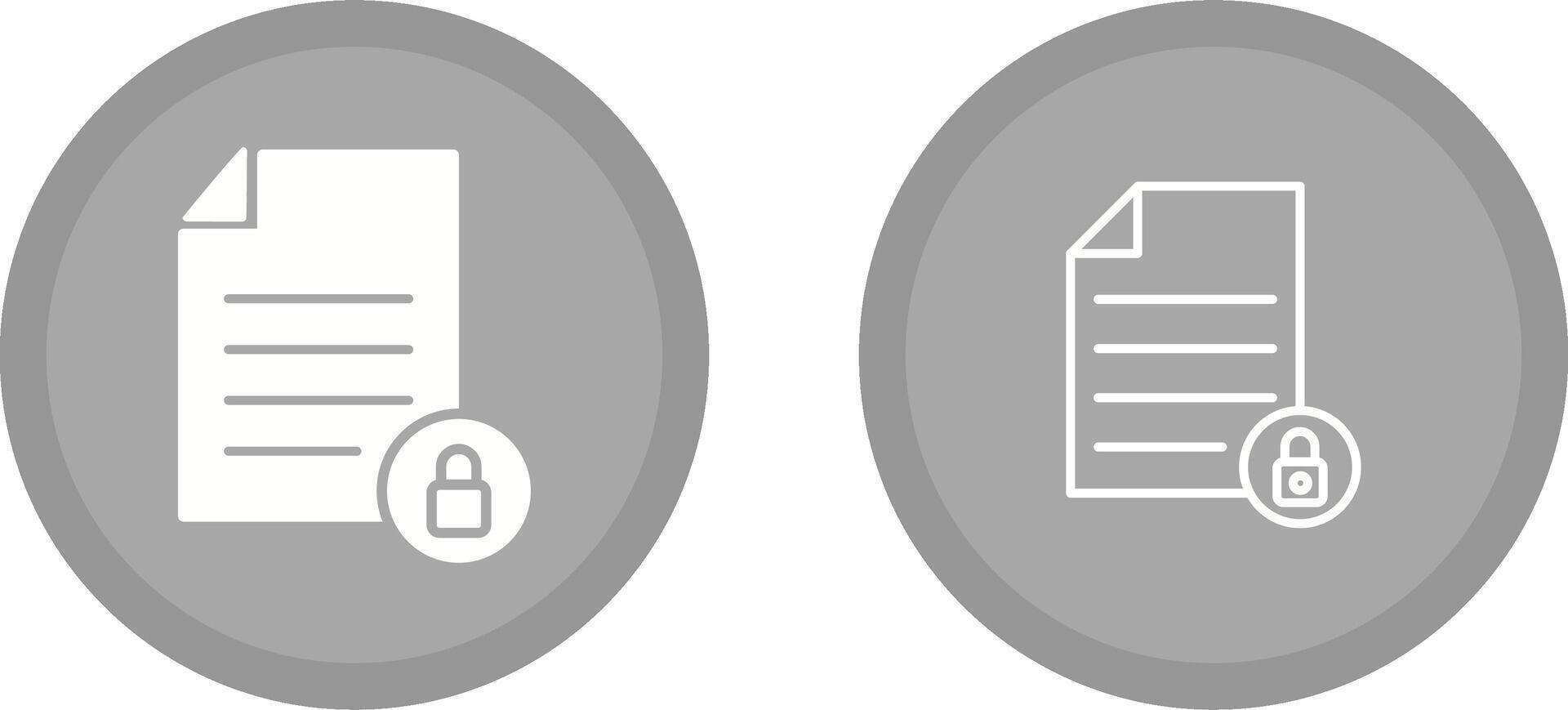 Private Document Vector Icon