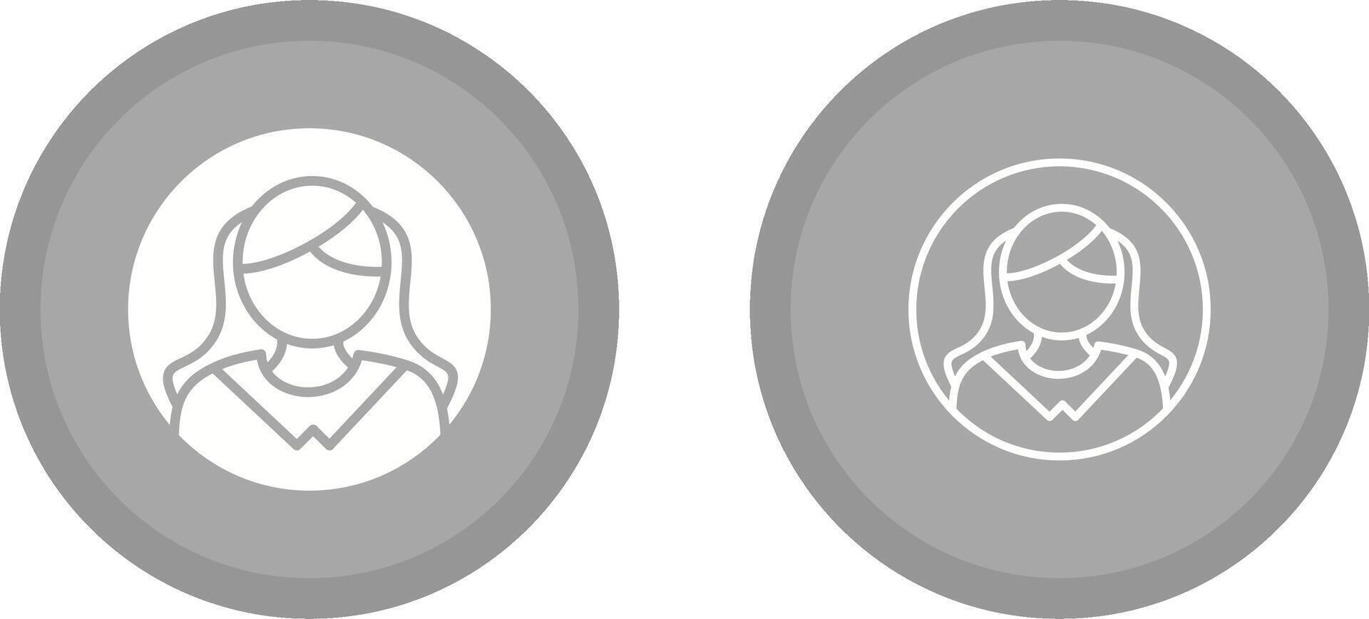 Female Profile Vector Icon