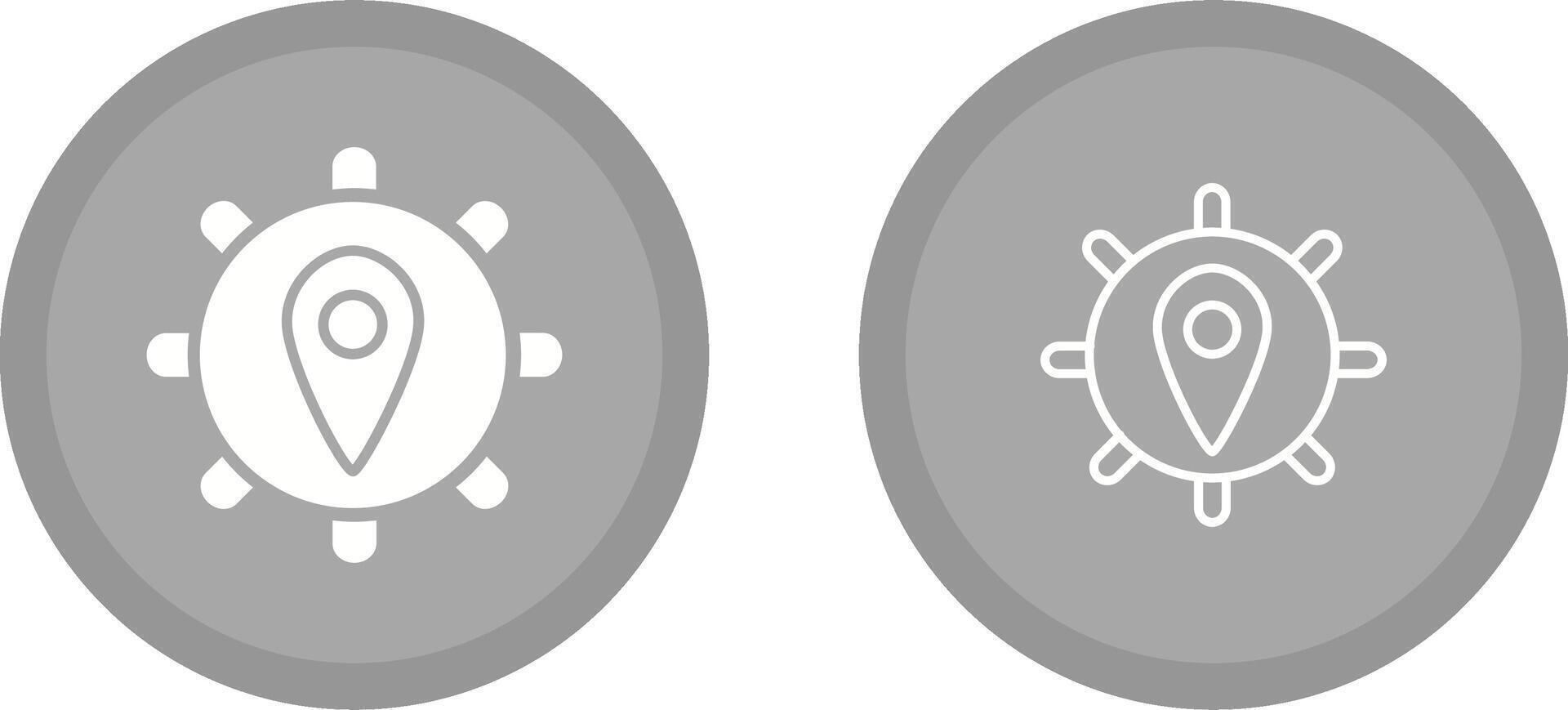 Location Settings Vector Icon