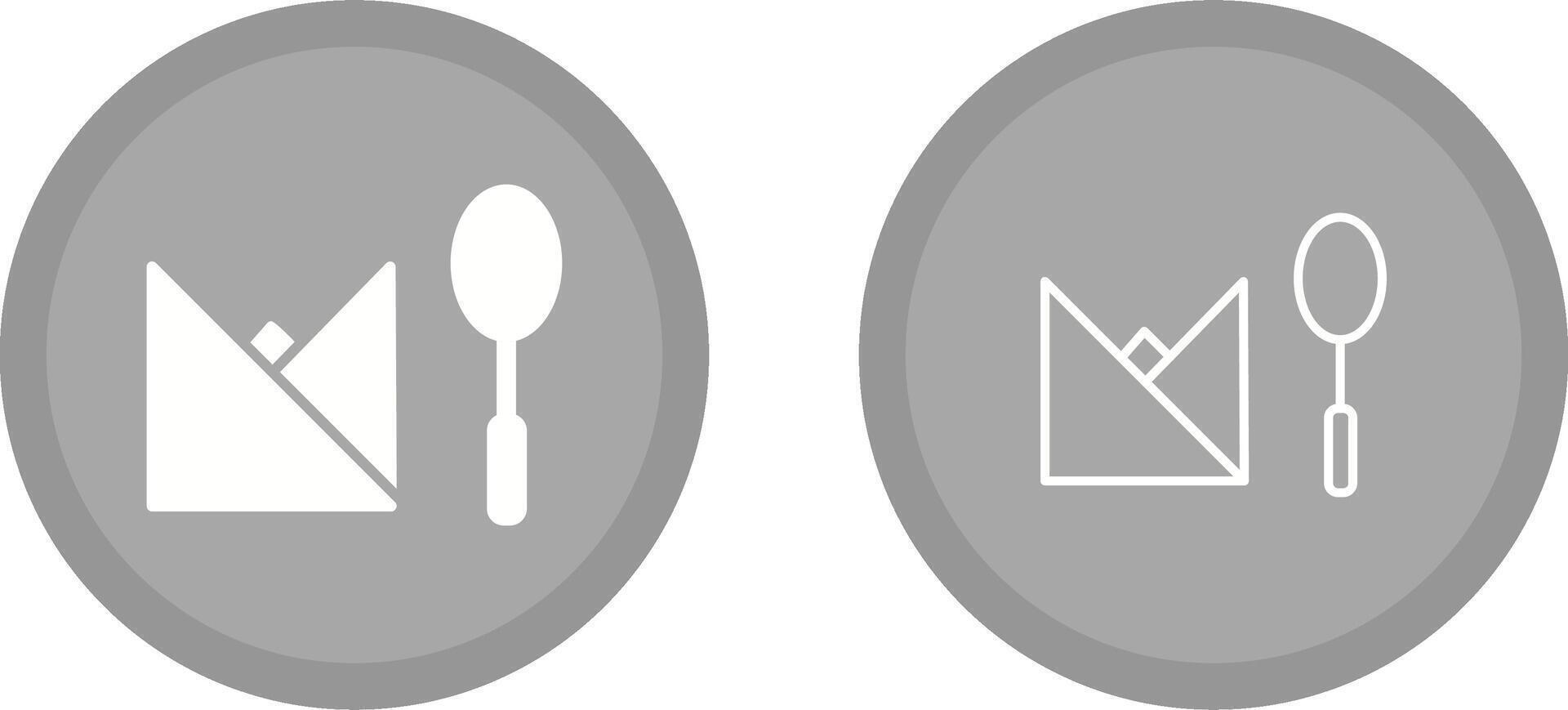 Spoon and Napkin Vector Icon