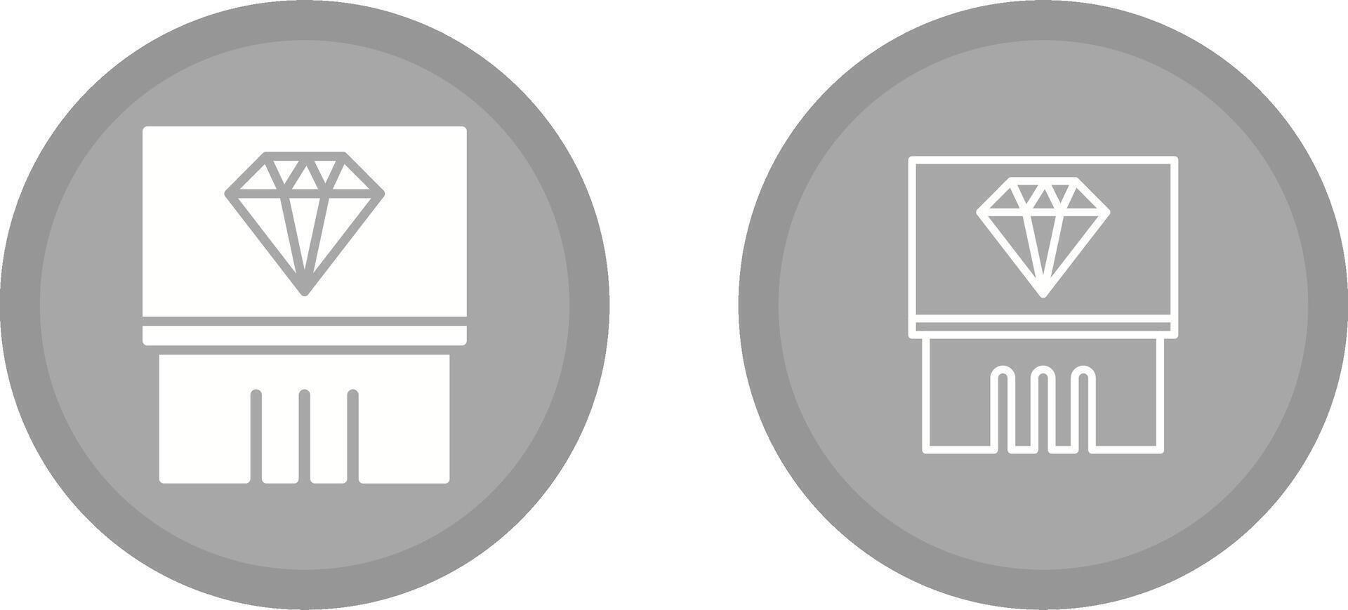 Diamond Exhibit Vector Icon