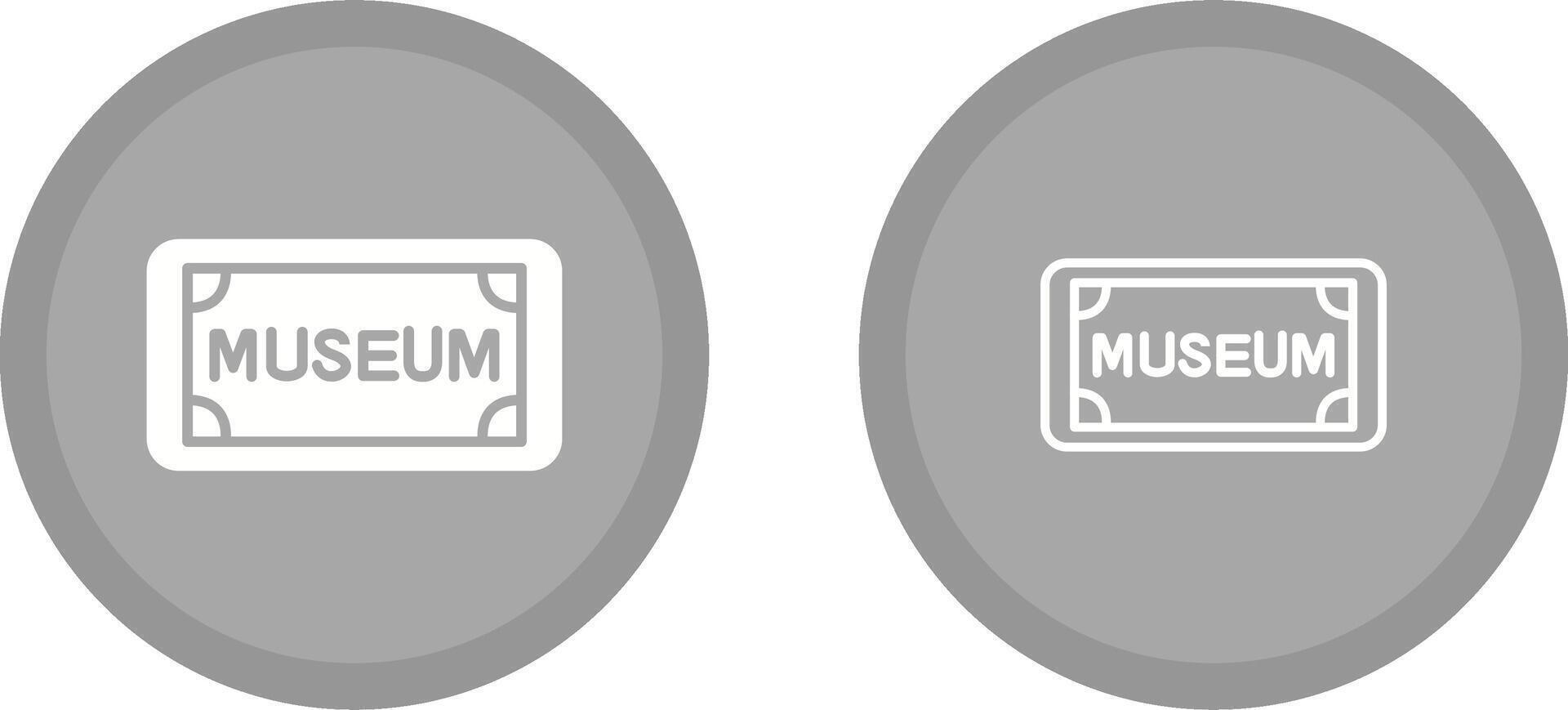 Museum Tag Vector Icon