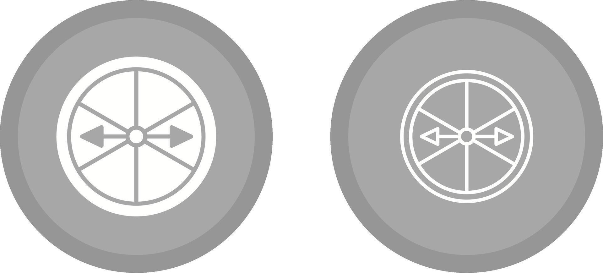 Roulette with Arrow Vector Icon