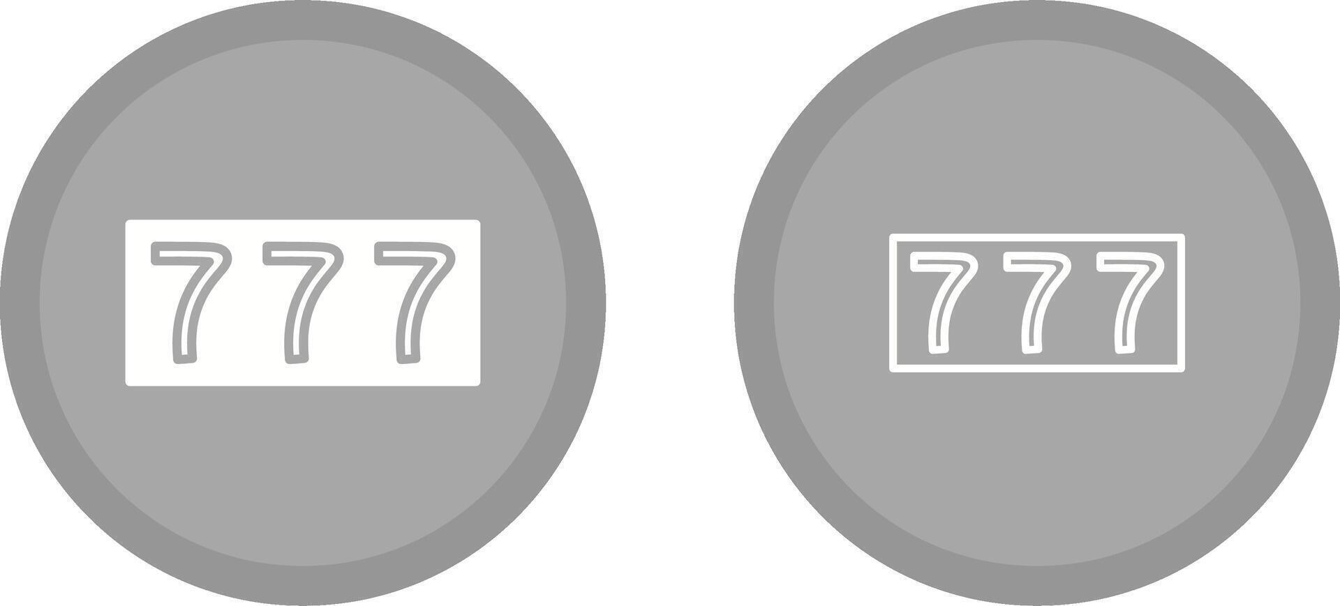 Triple Sevens Vector Icon