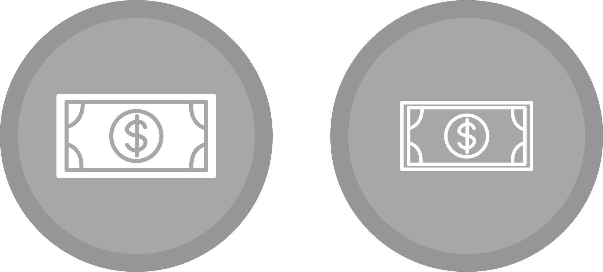 icono de vector de billete de dólar