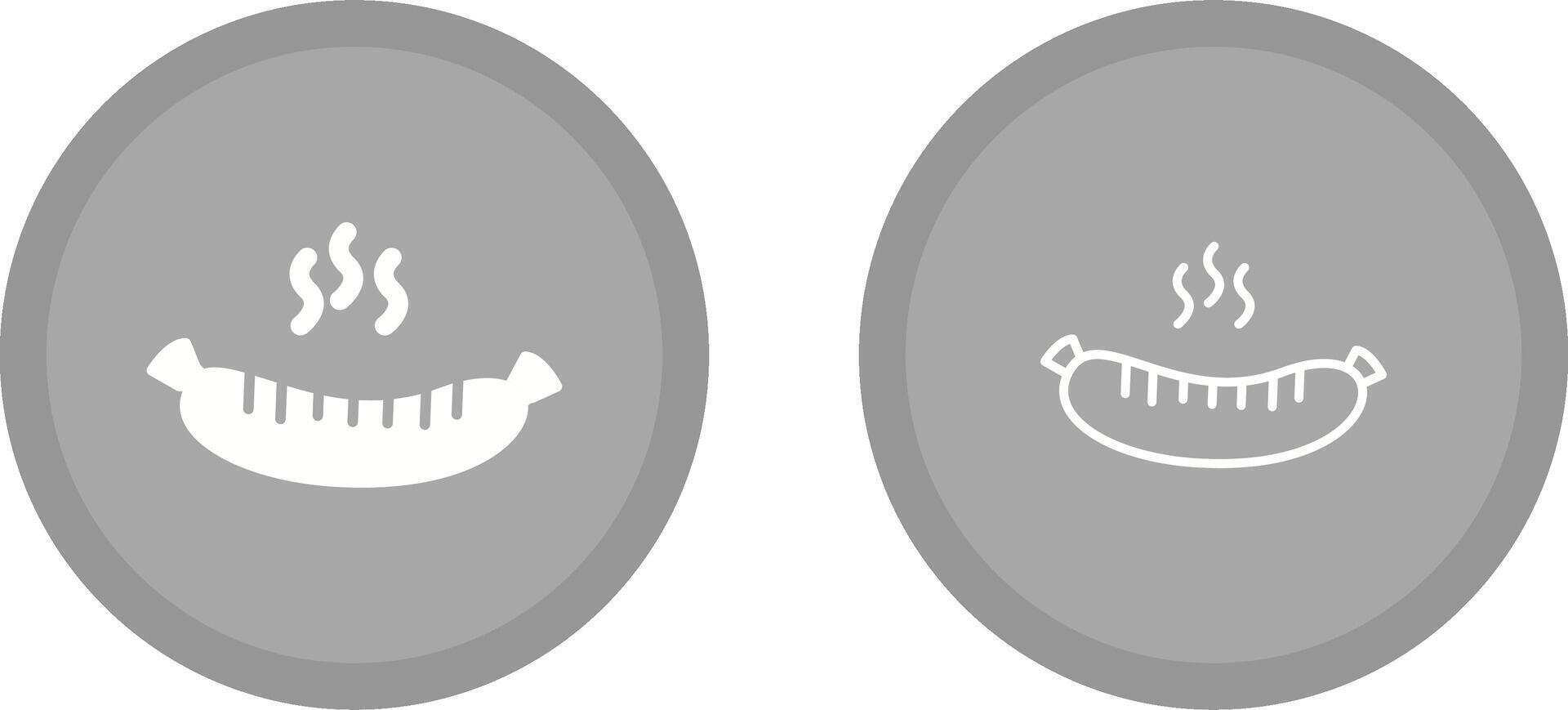 Hot Sausage Vector Icon