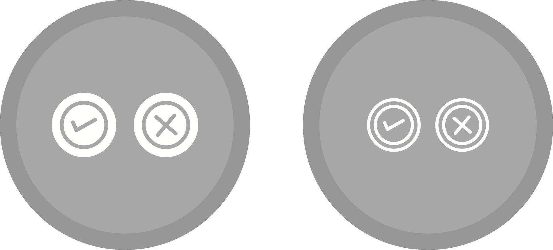 Yes No Option Vector Icon