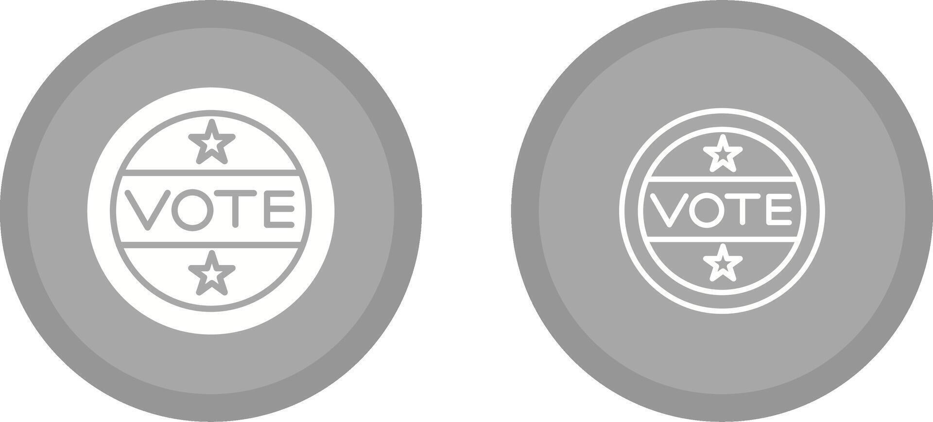 Vote Sticker Vector Icon