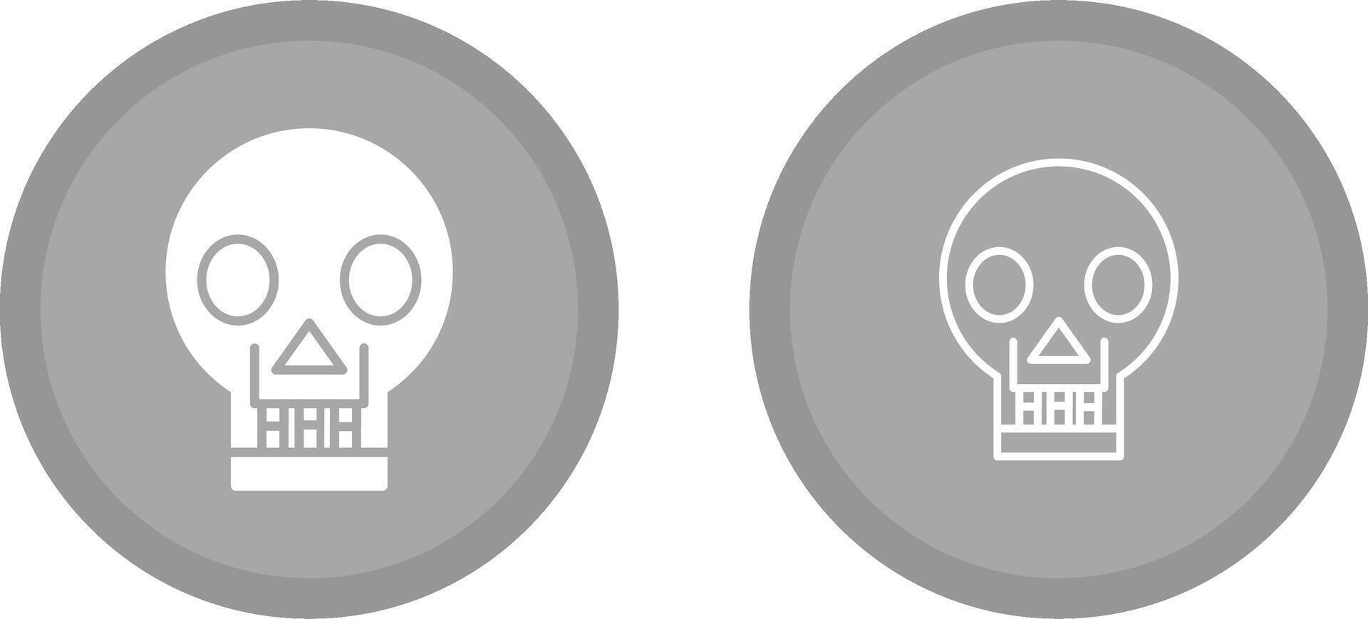 Skull X ray Vector Icon