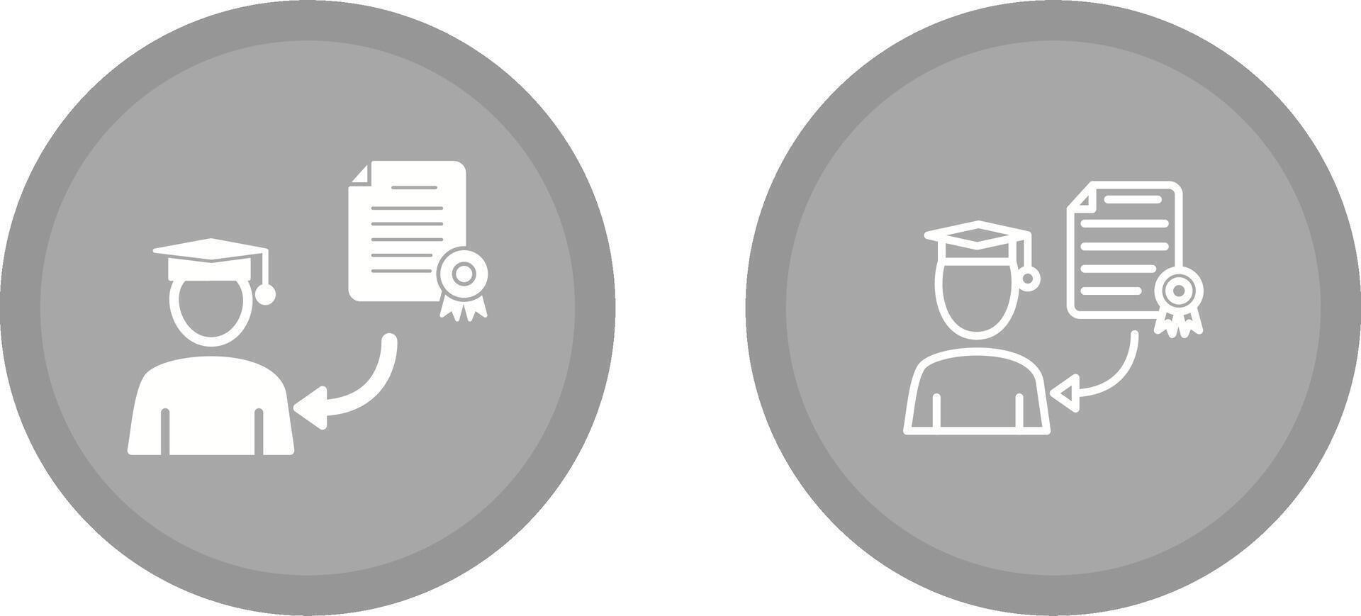 Receiving Diploma Vector Icon
