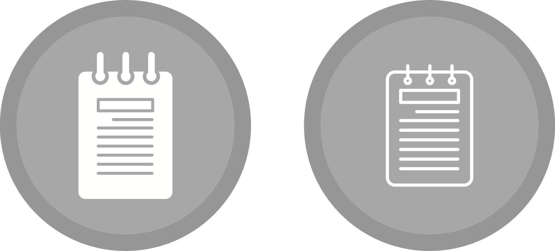 Notepad Vector Icon