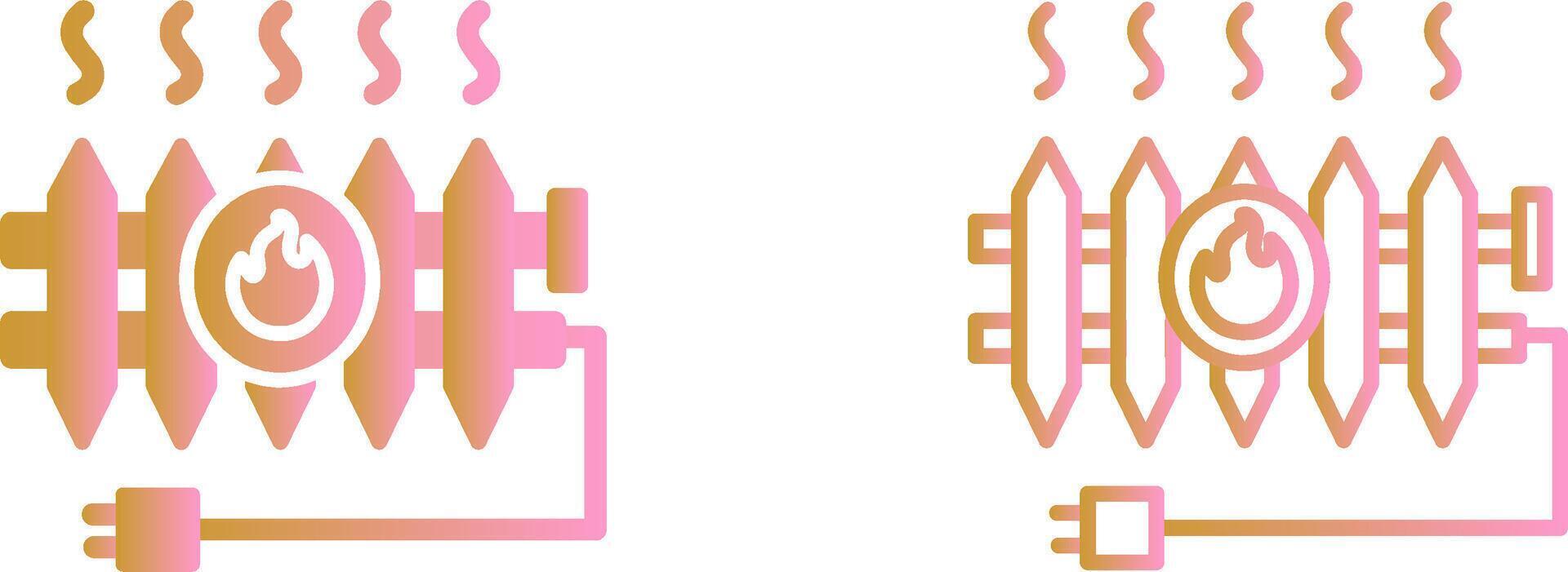 Heat Radiator Vector Icon