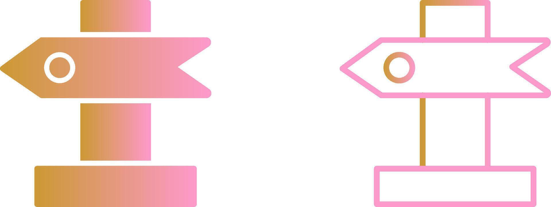 Post Sign Vector Icon