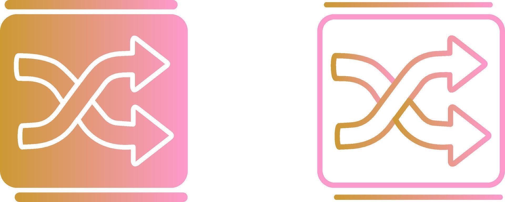 Shuffle Vector Icon