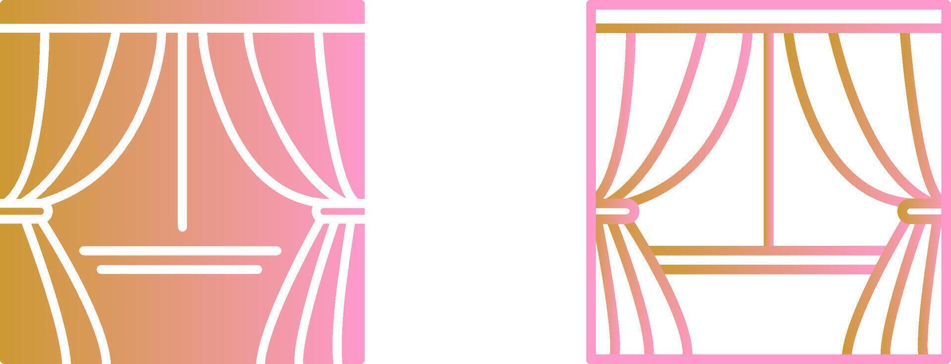 Curtains Vector Icon