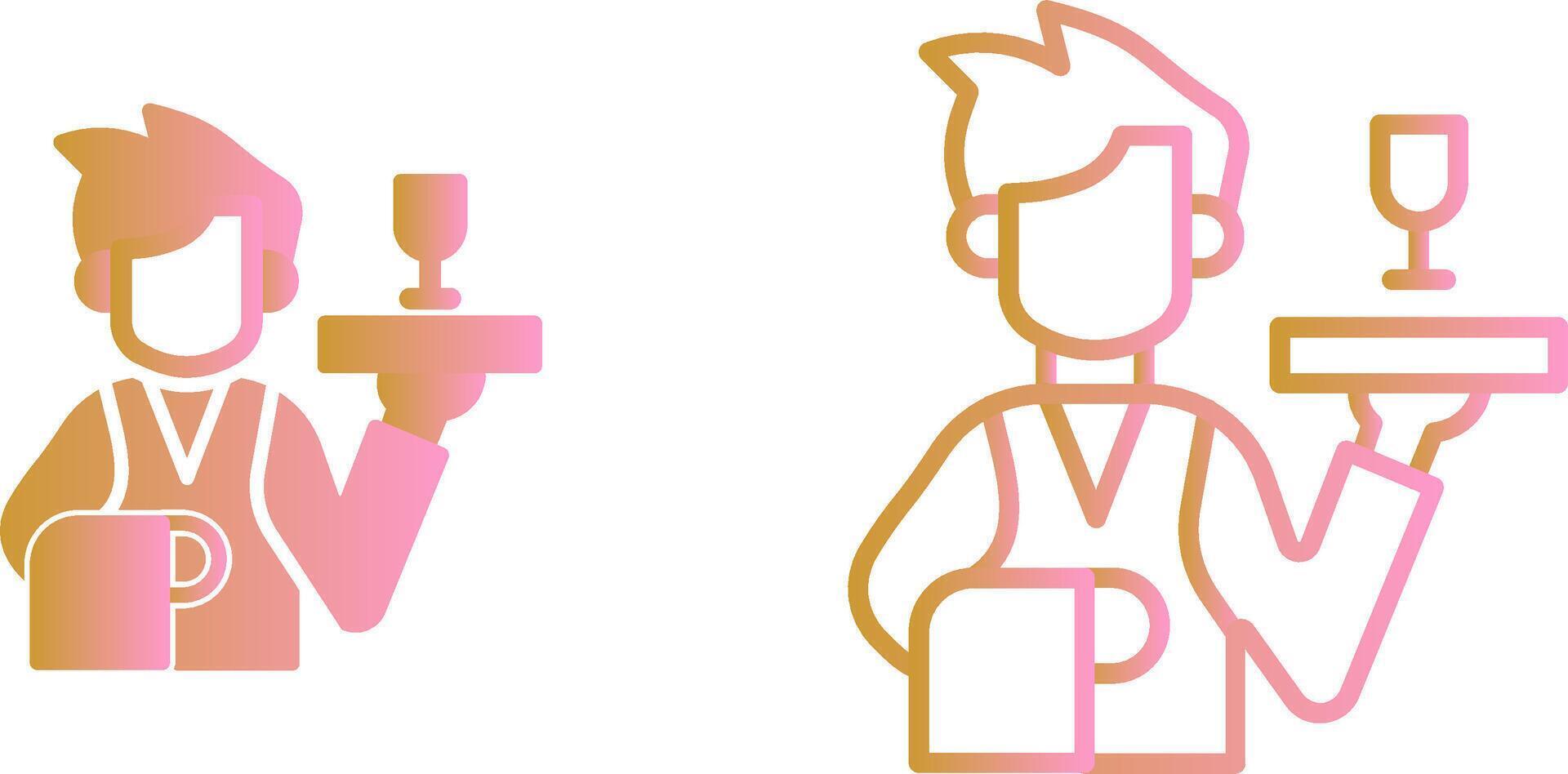 Waiter Vector Icon