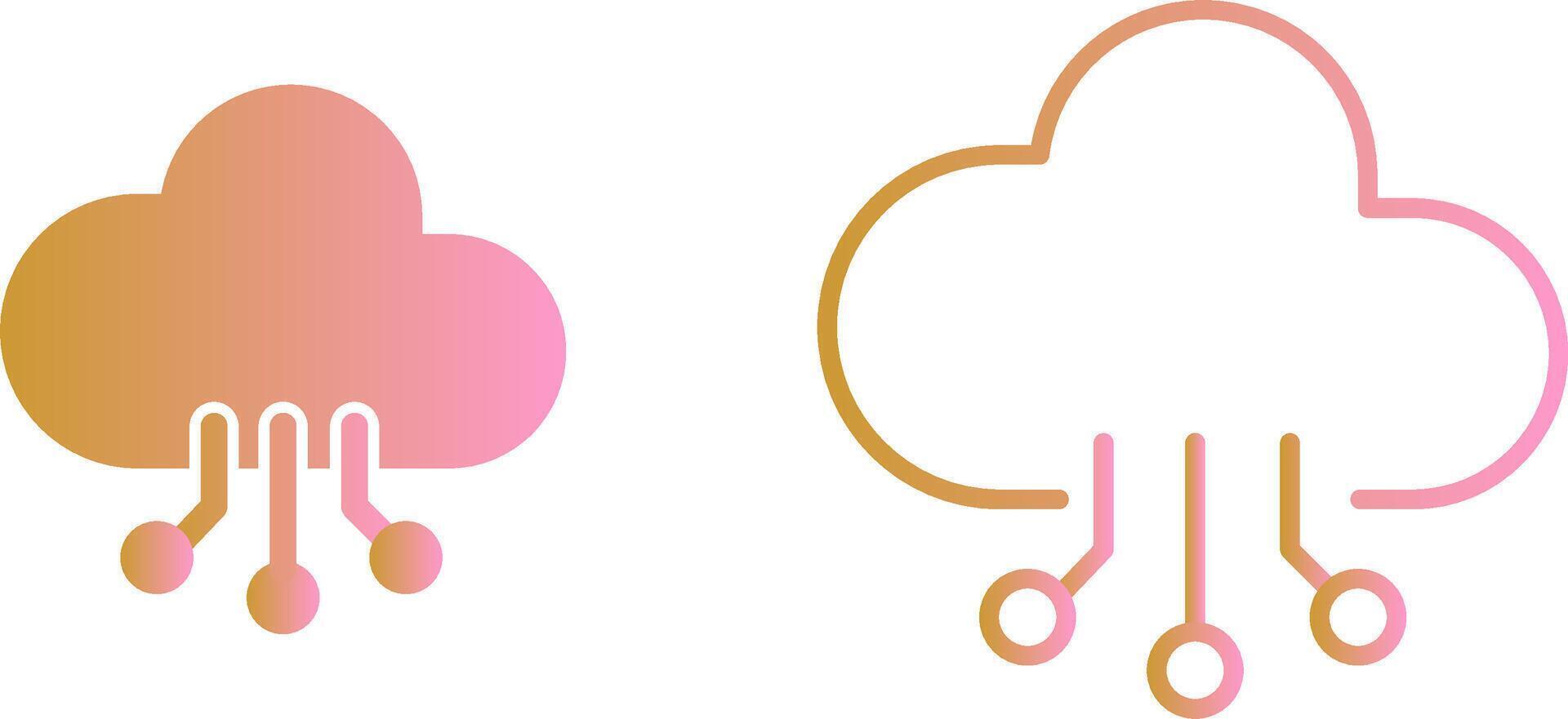 Cloud Computing Vector Icon