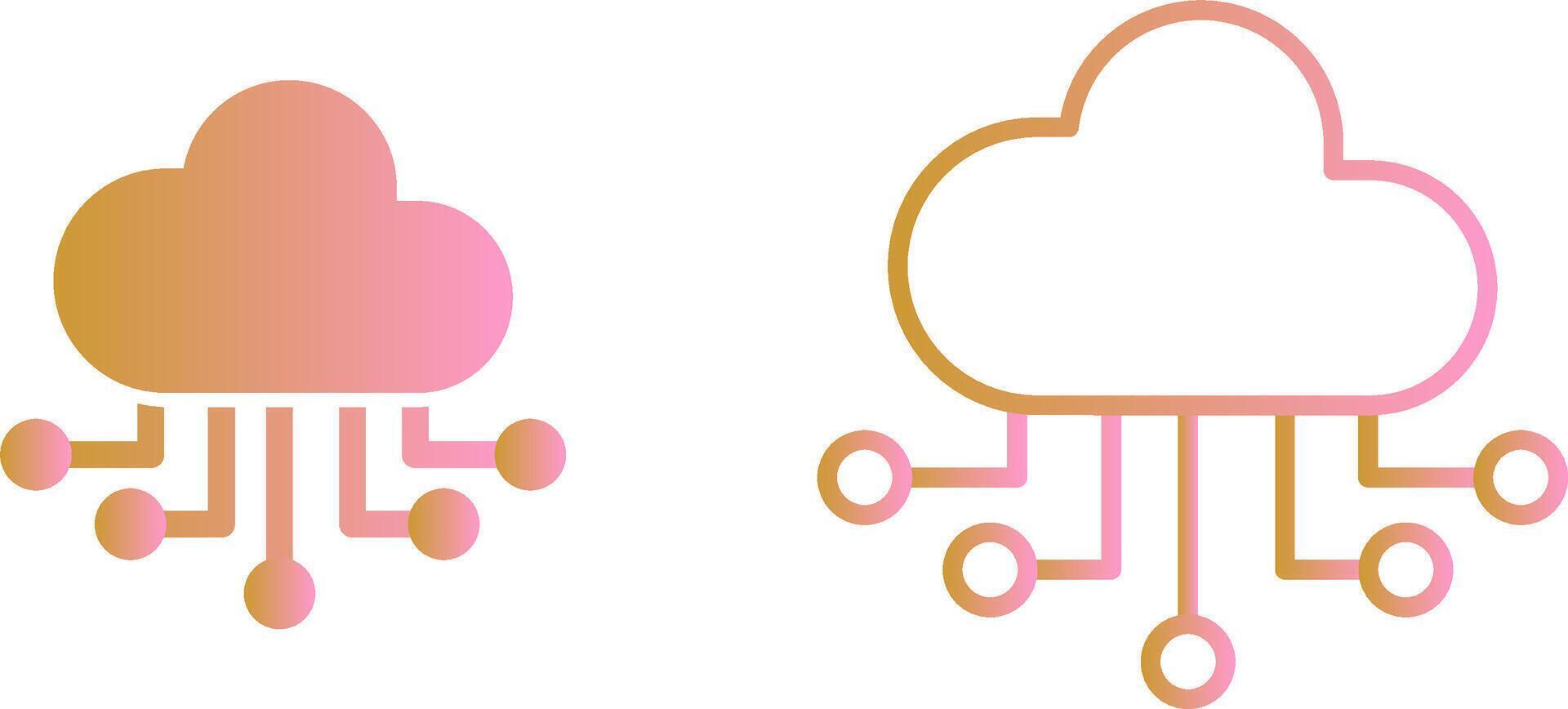 Cloud Computing Vector Icon