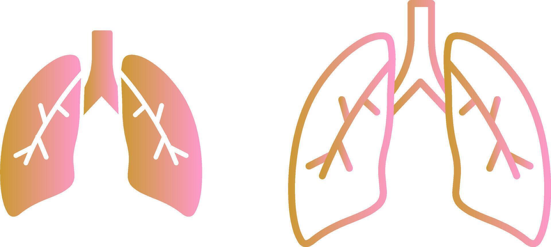 Lungs Vector Icon