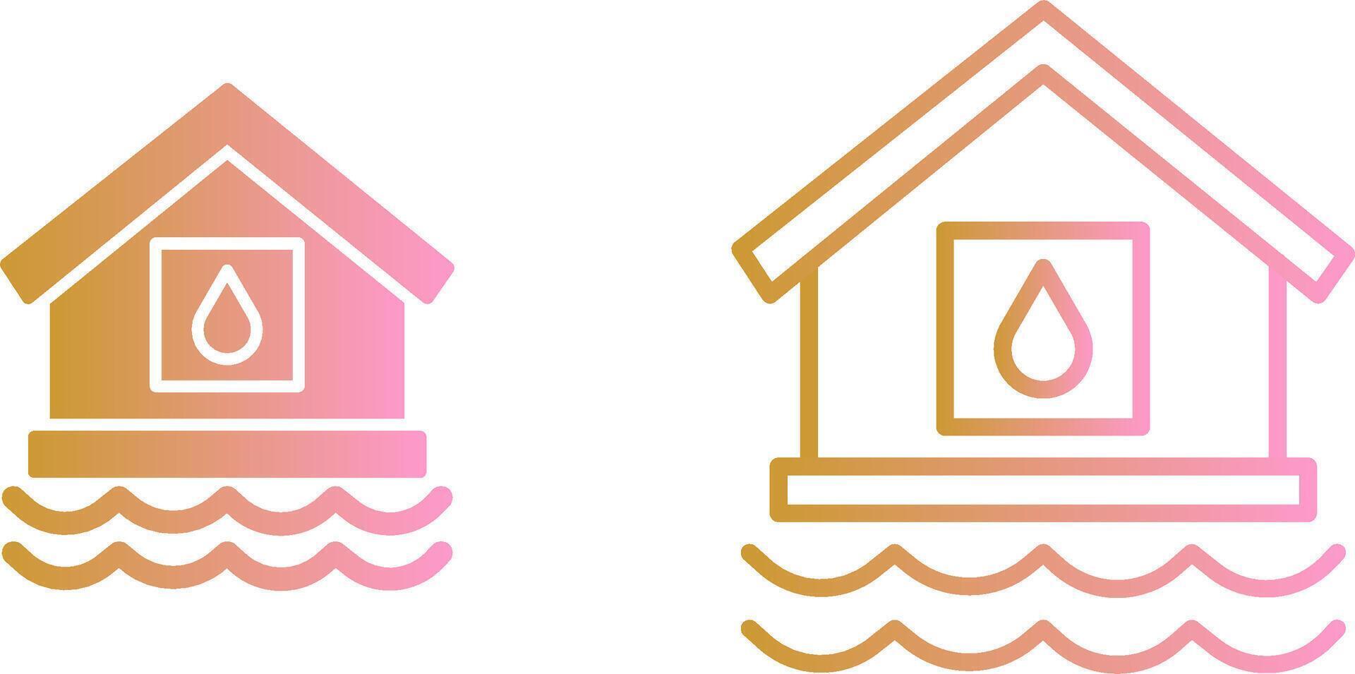 Water House Vector Icon