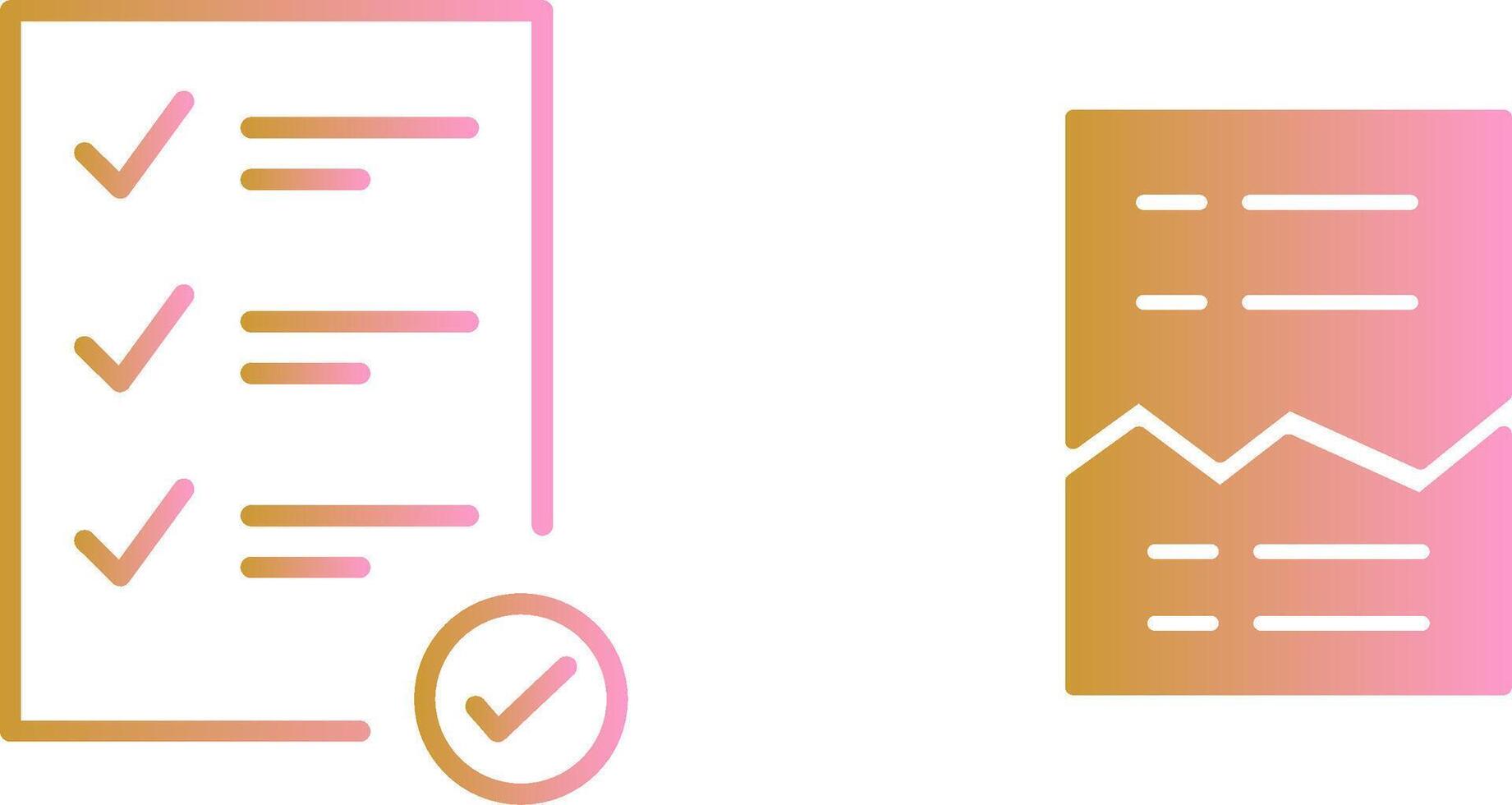 Corrupted List Vector Icon
