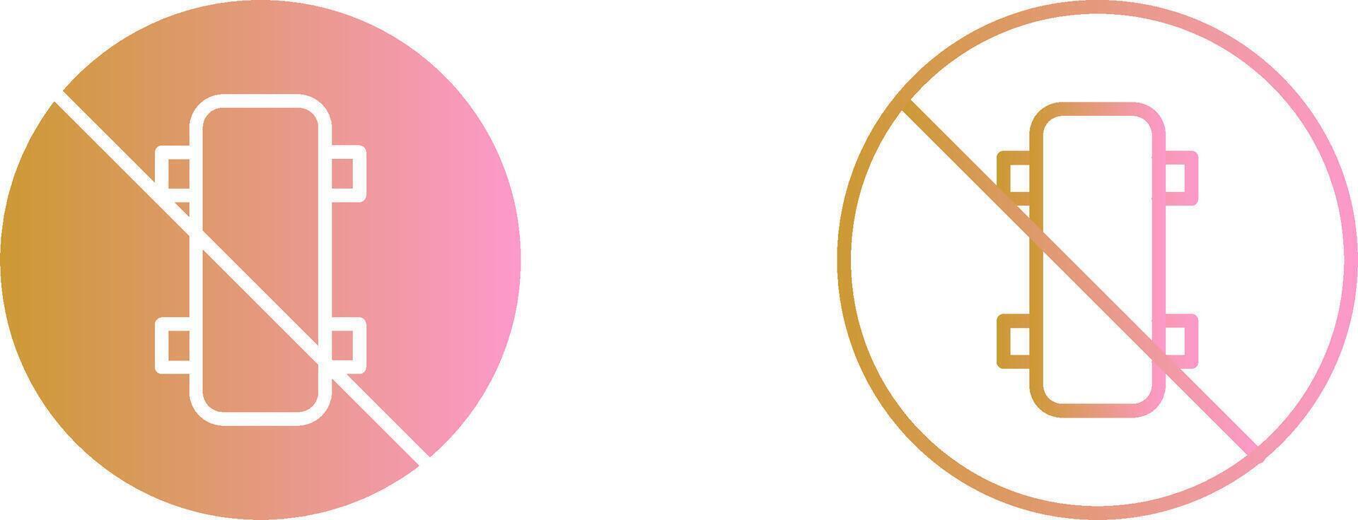 No Skating Vector Icon