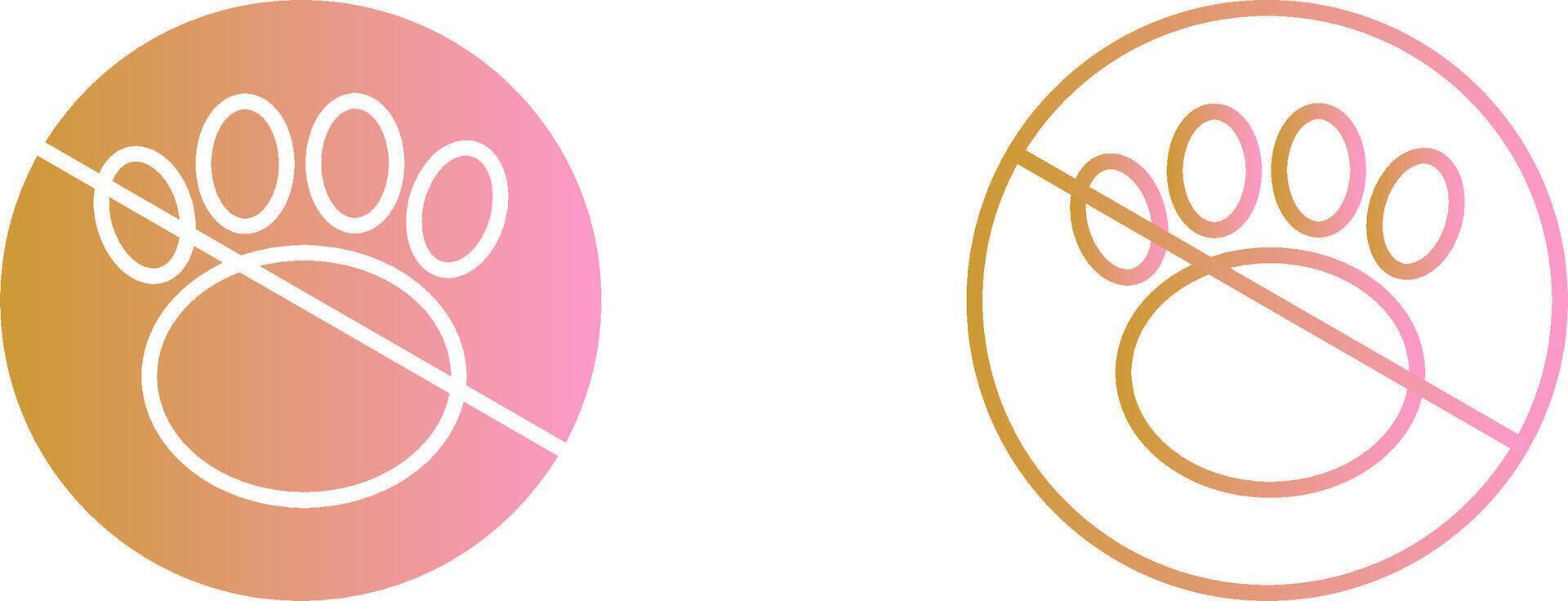 No Pets Vector Icon