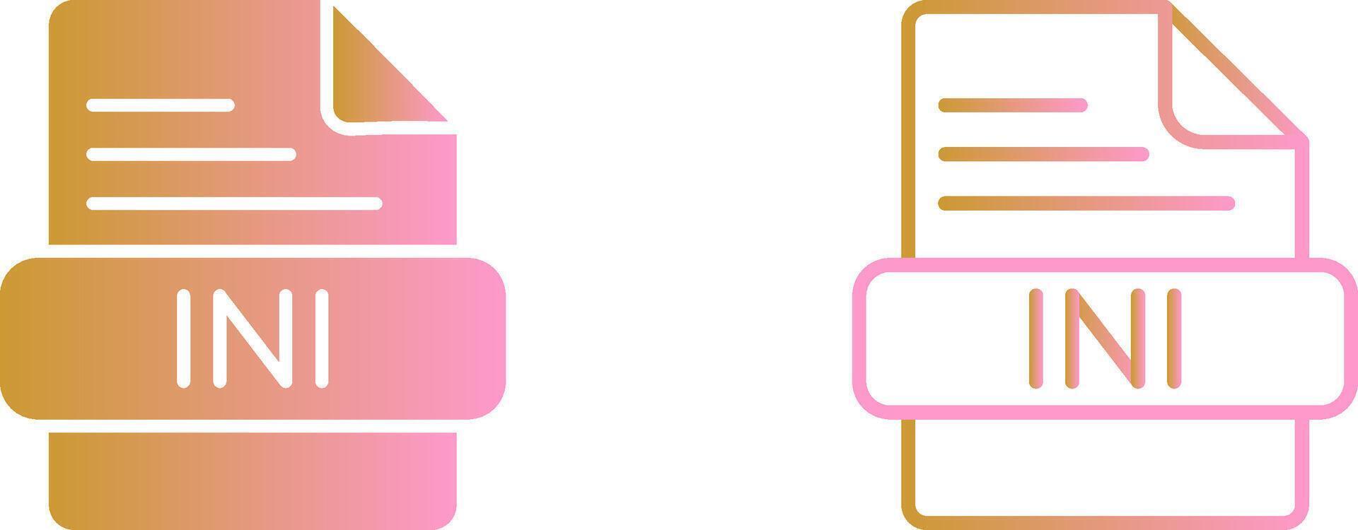 INI Vector Icon