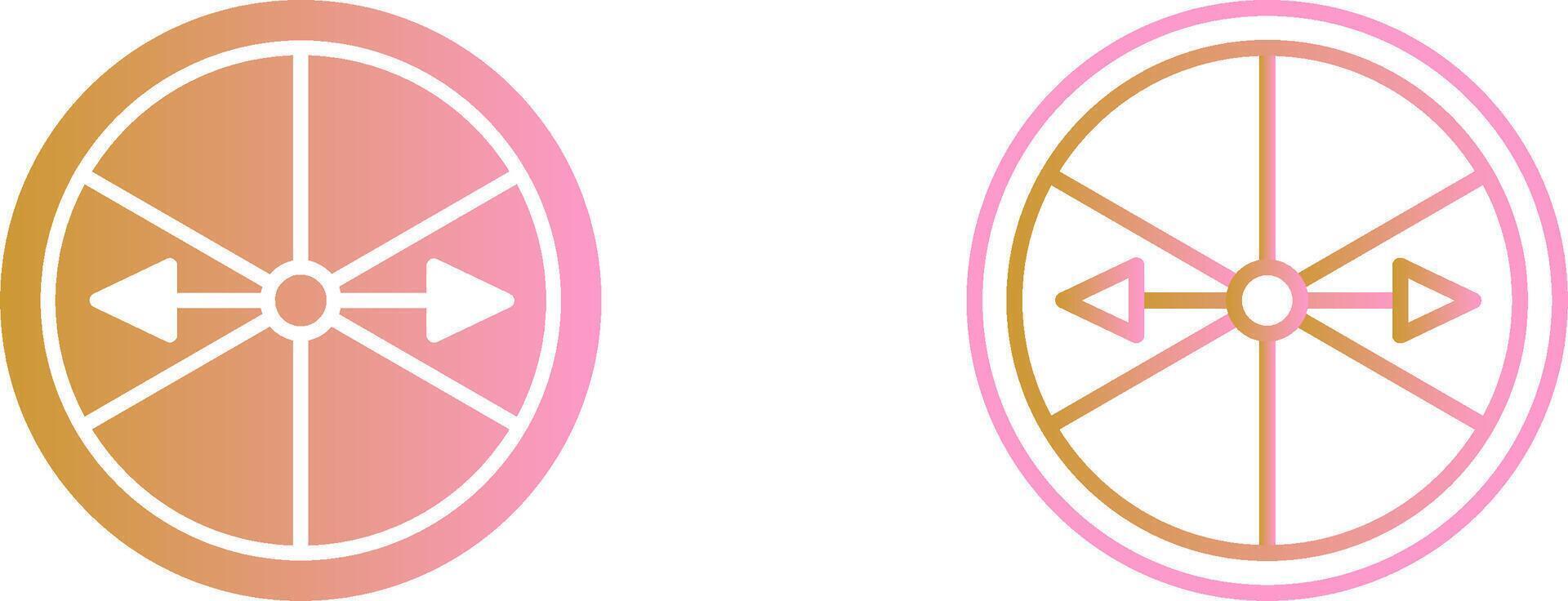 Roulette with Arrow Vector Icon