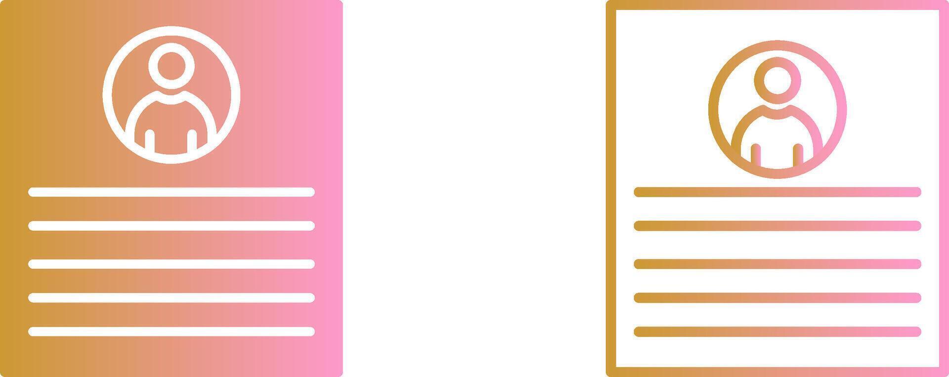 Client Profile Vector Icon