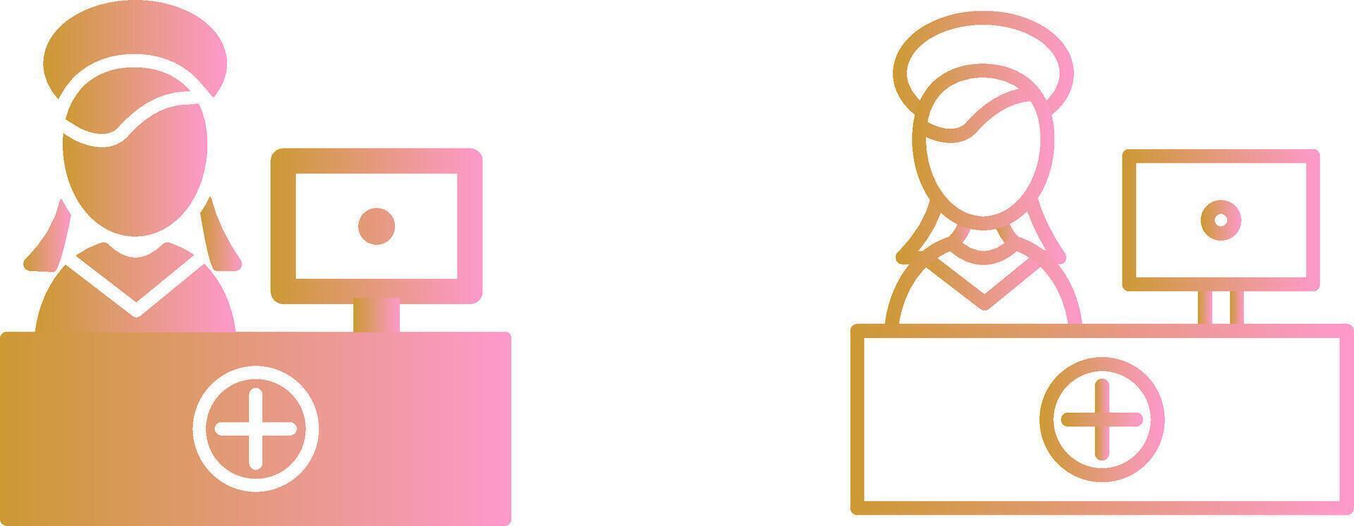 Hospital Reception Vector Icon