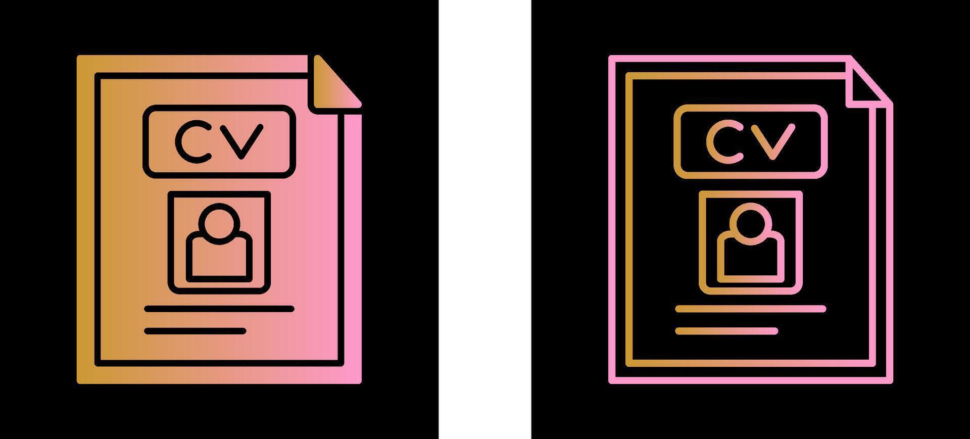 Resume Vector Icon