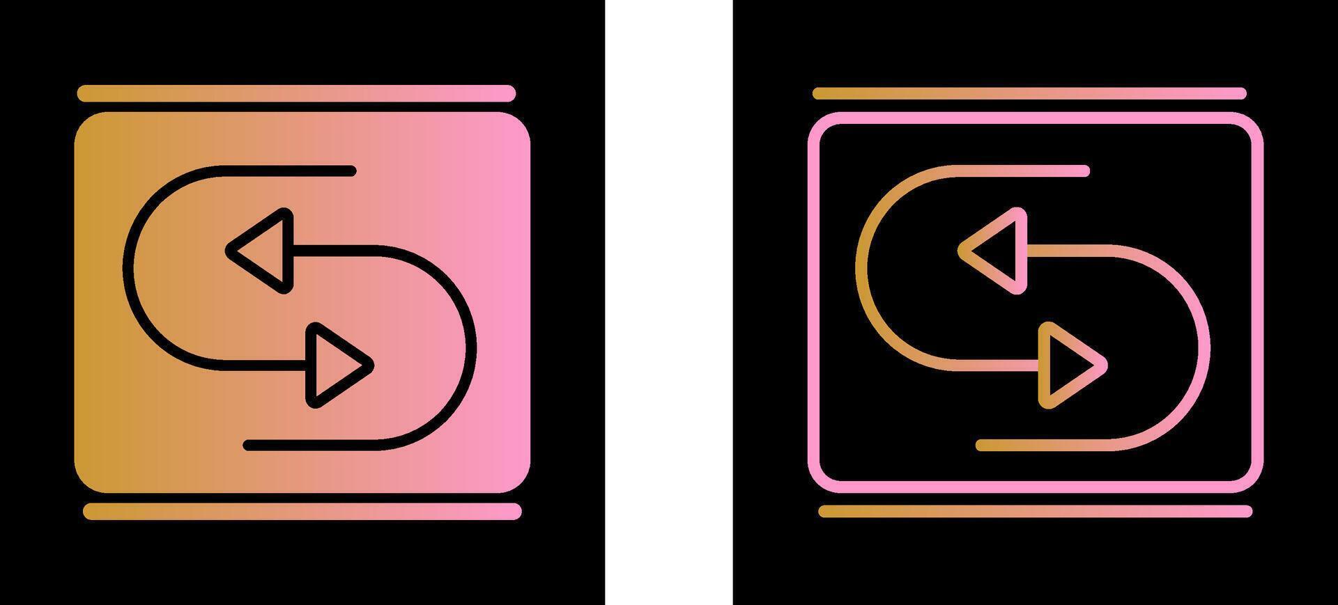 Reverse Arrow Vector Icon