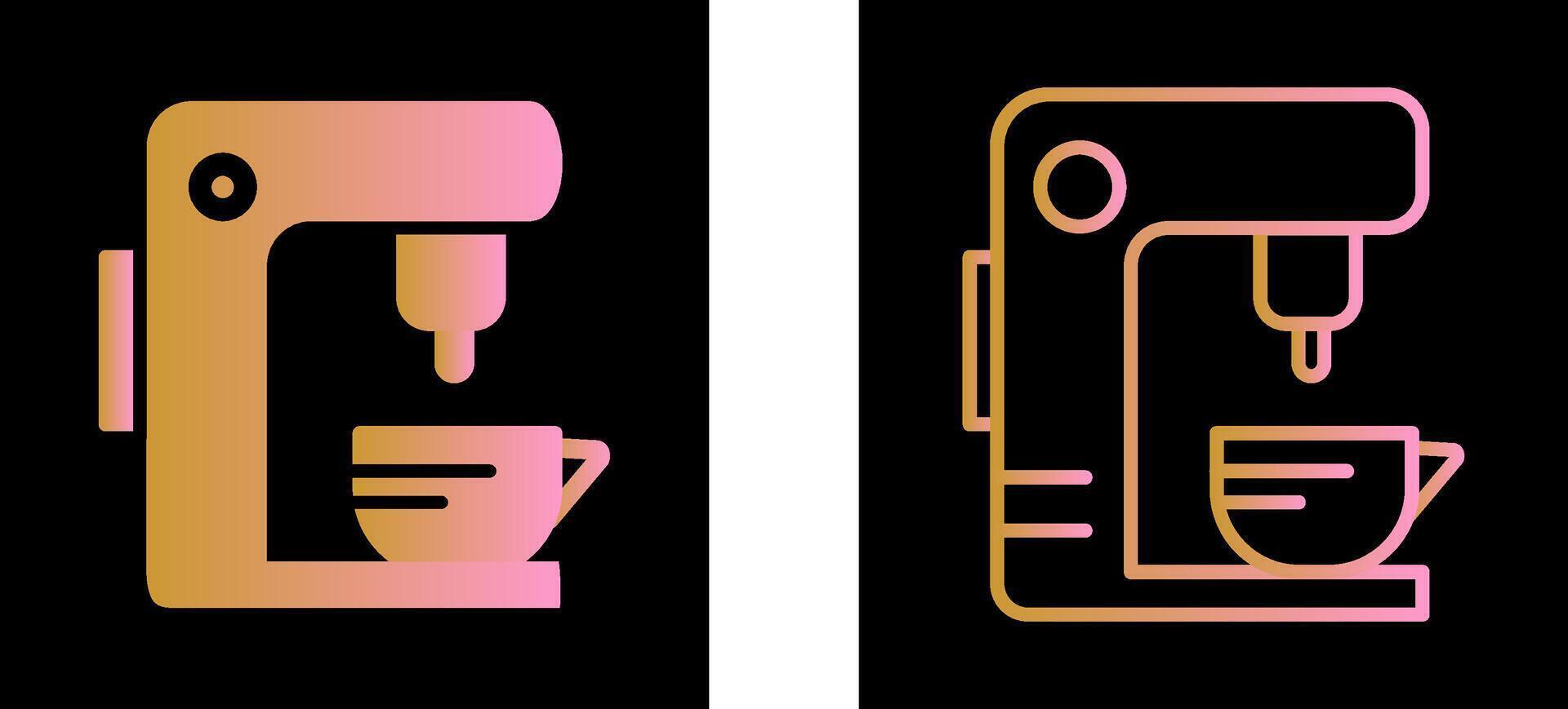 té máquina vector icono