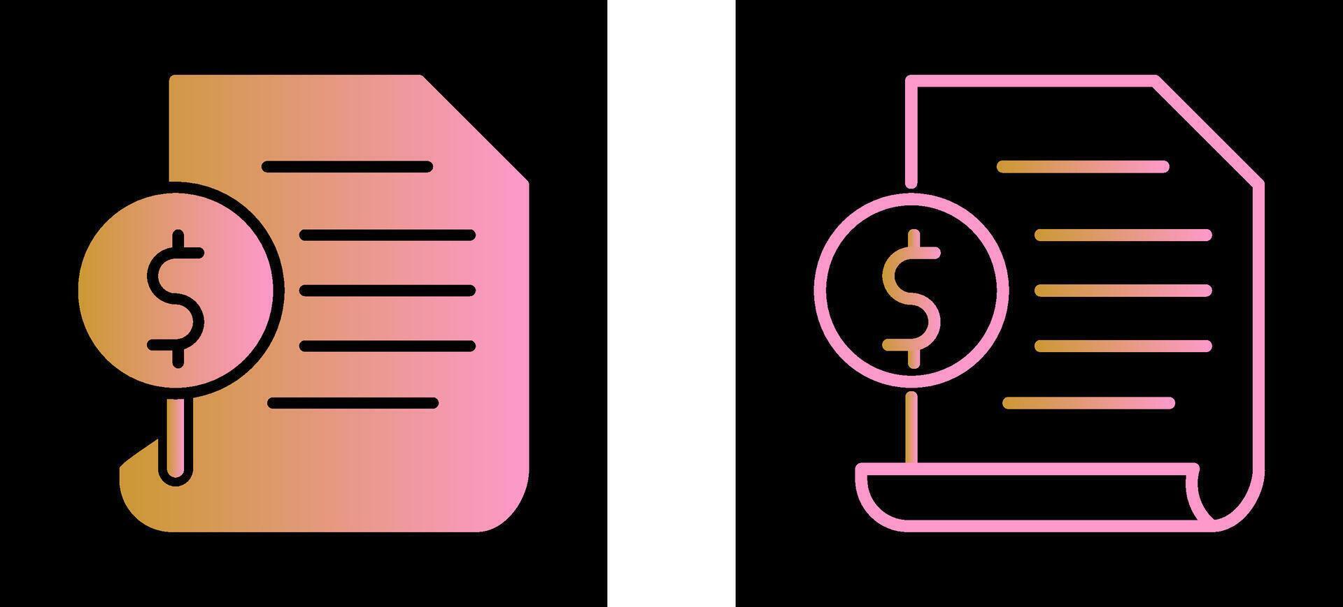 Invoice Vector Icon