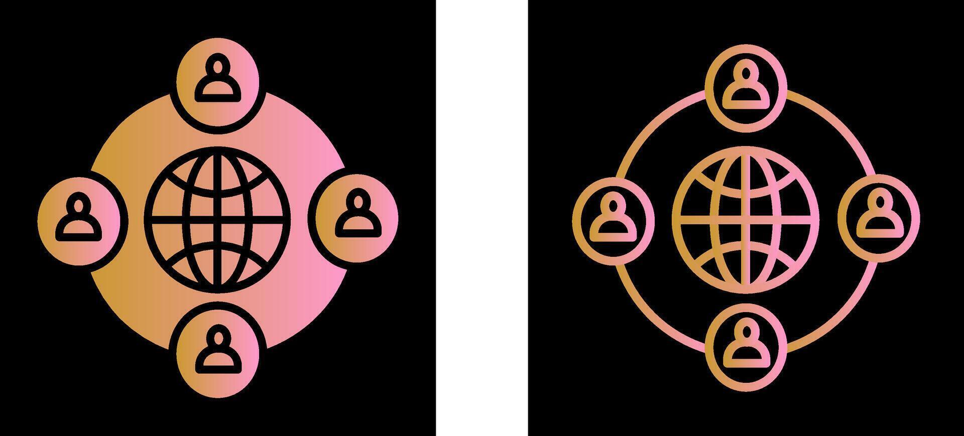 Company Network Vector Icon