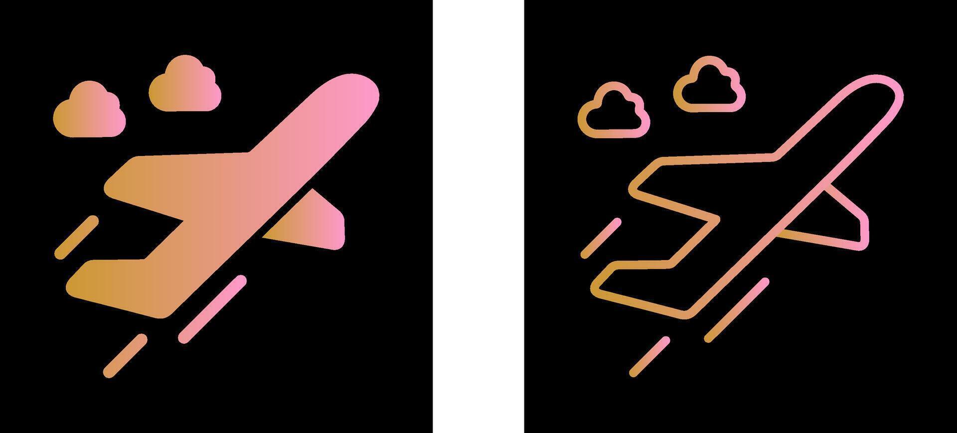 Flight Takeoff Vector Icon