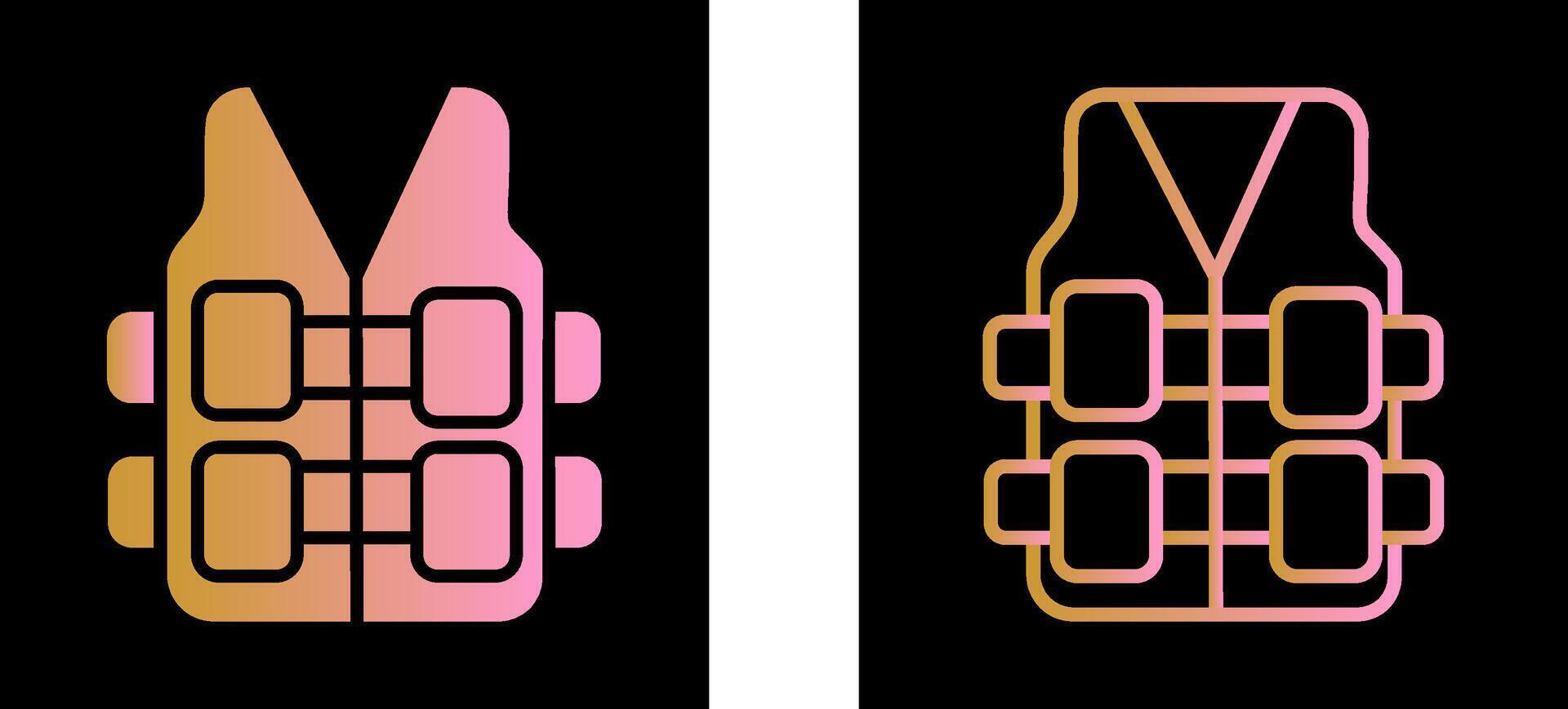 Bullet Proof Vest Vector Icon