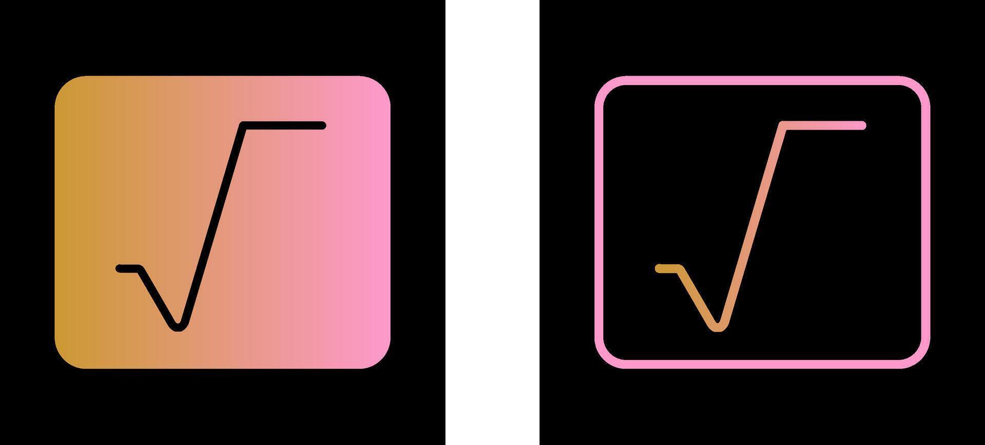 Square Root Vector Icon