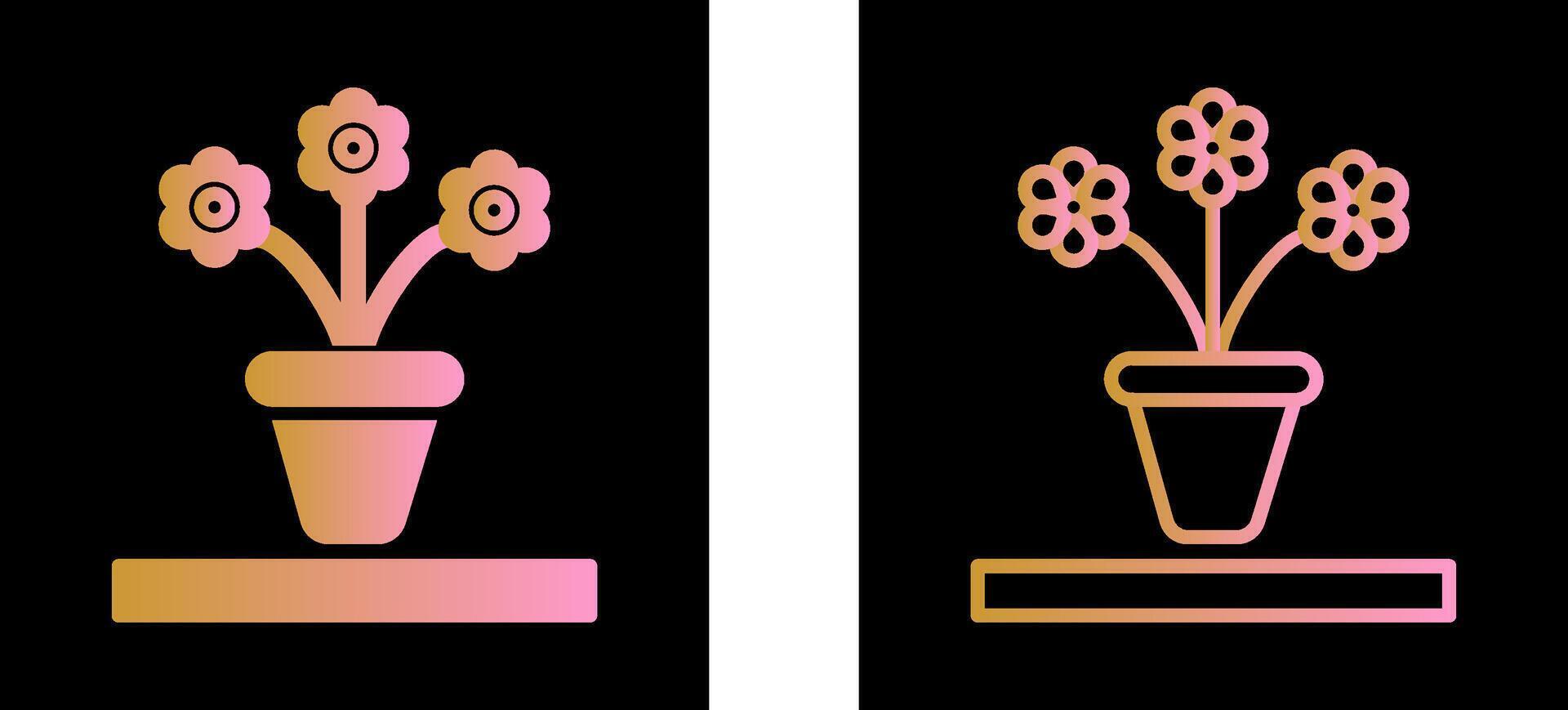Flower Pot Vector Icon