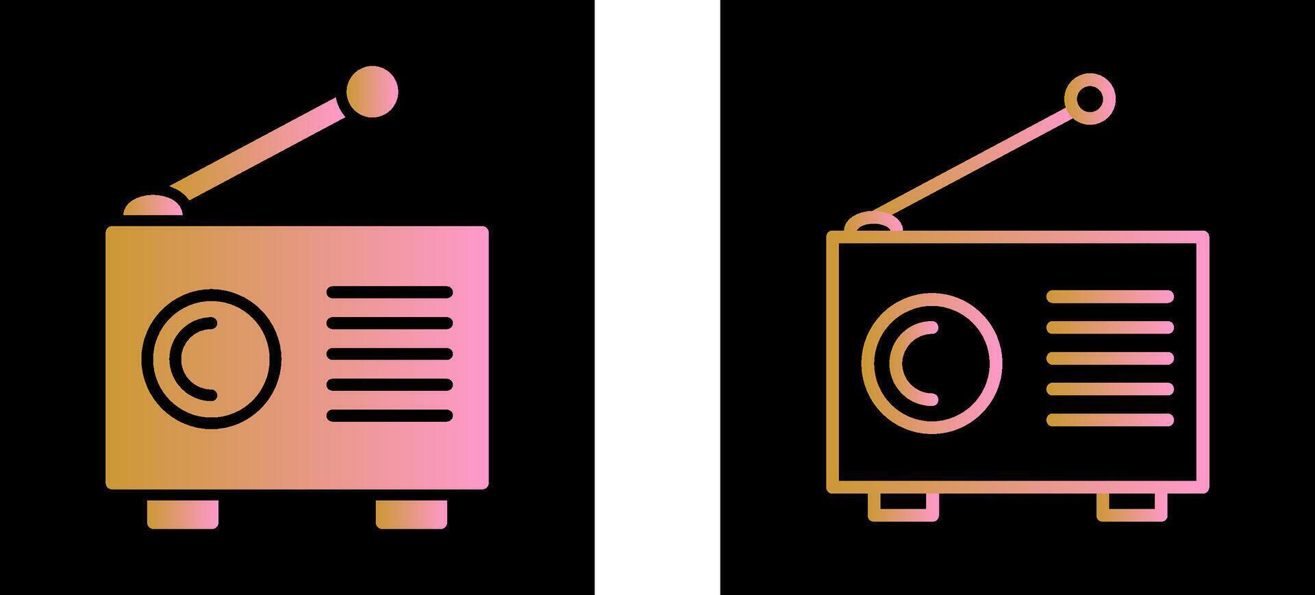 Old Radio Vector Icon