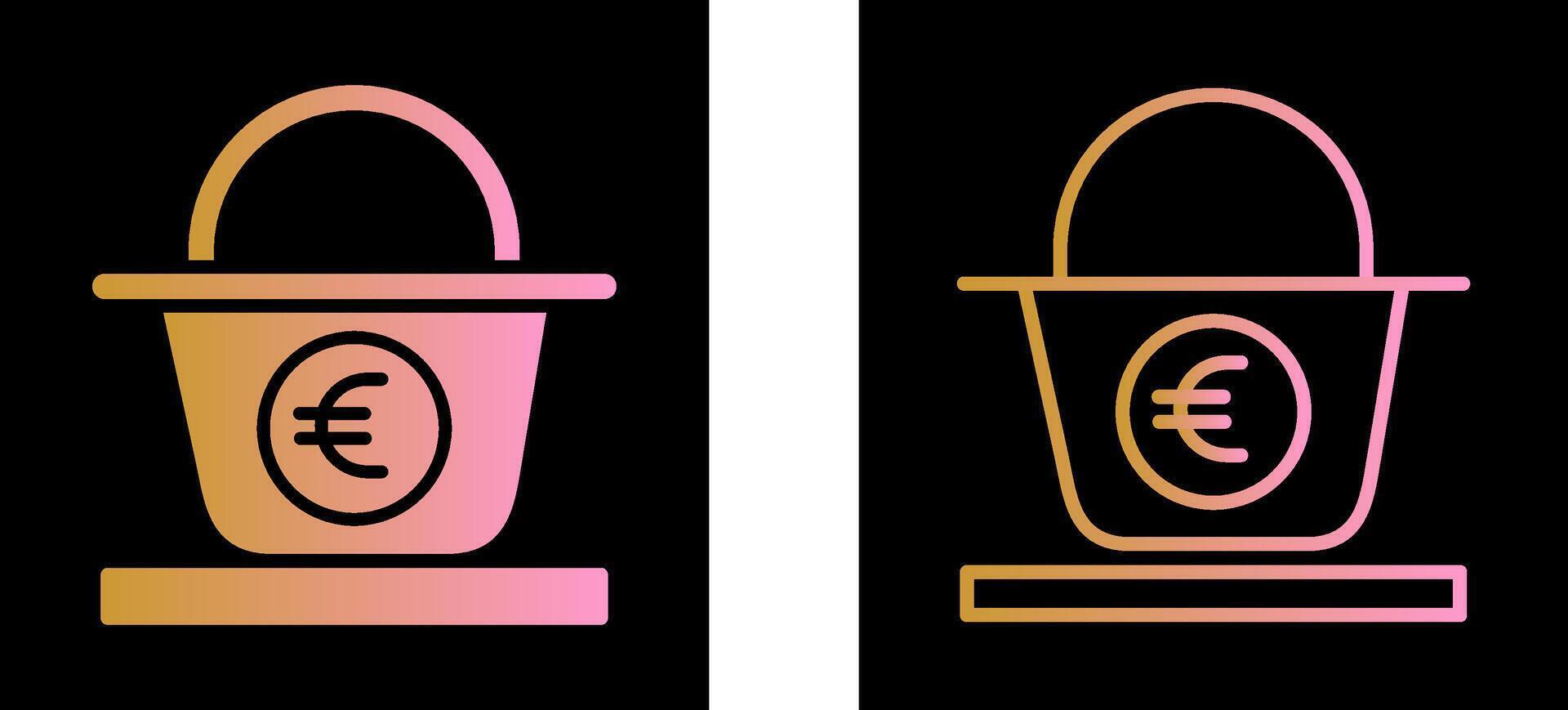 Euro Basket Vector Icon