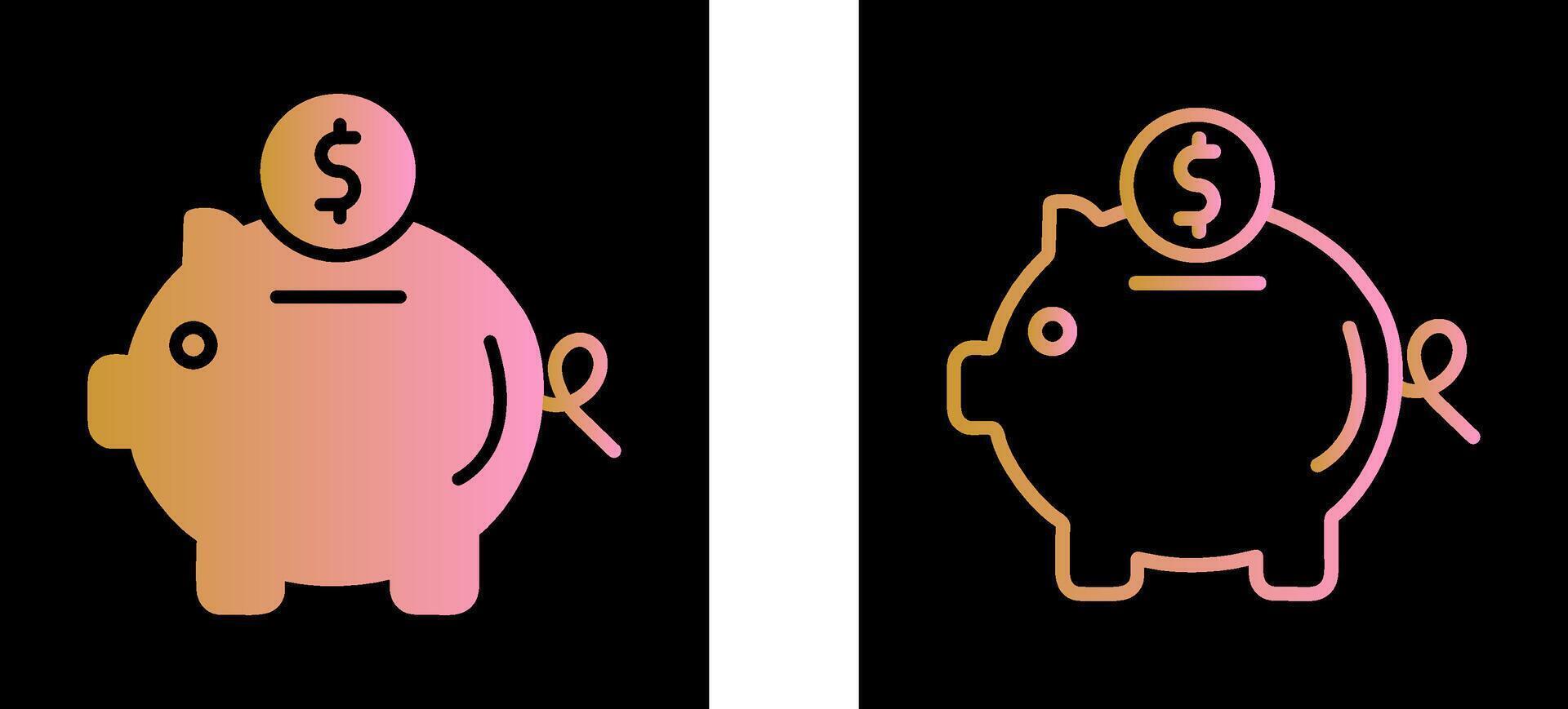 Piggy Bank Vector Icon