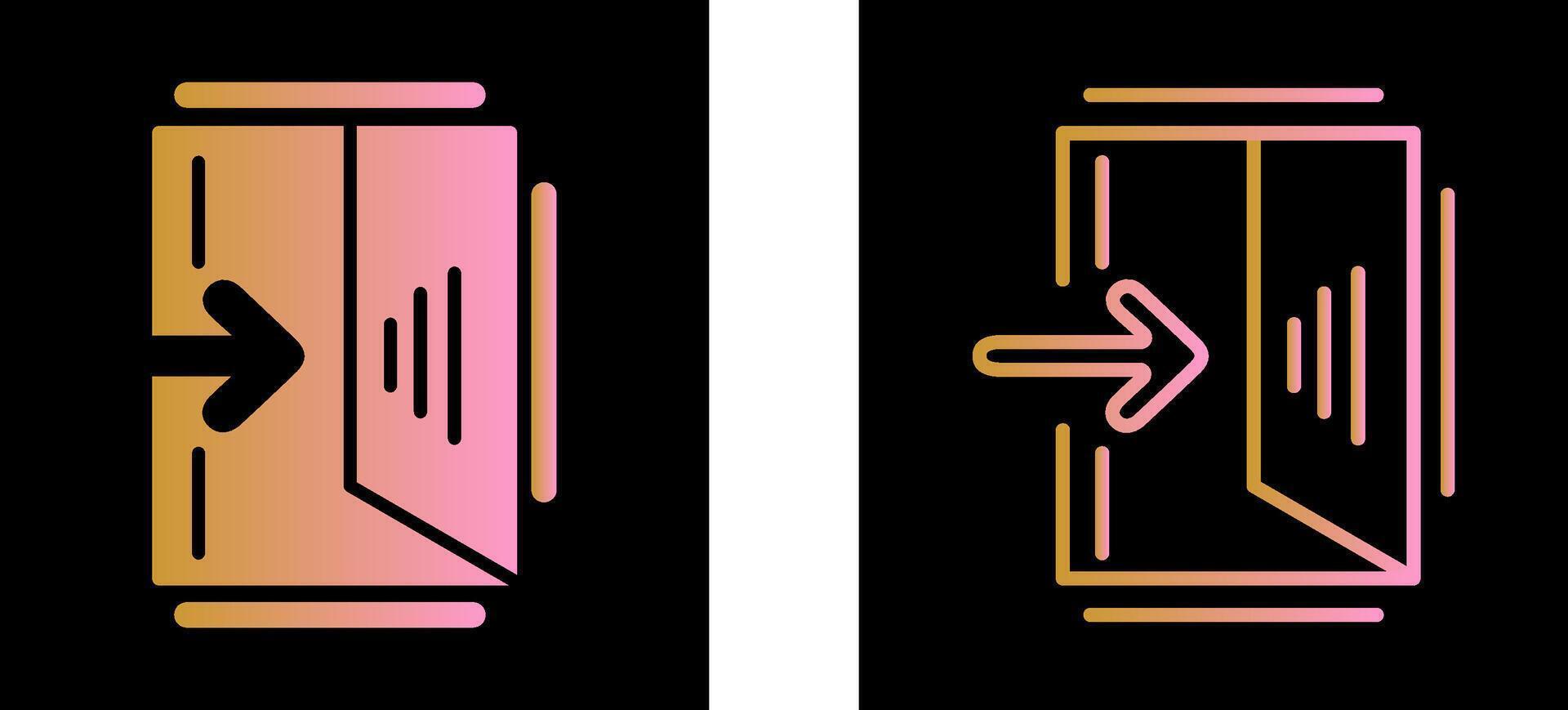Exit Sign Vector Icon